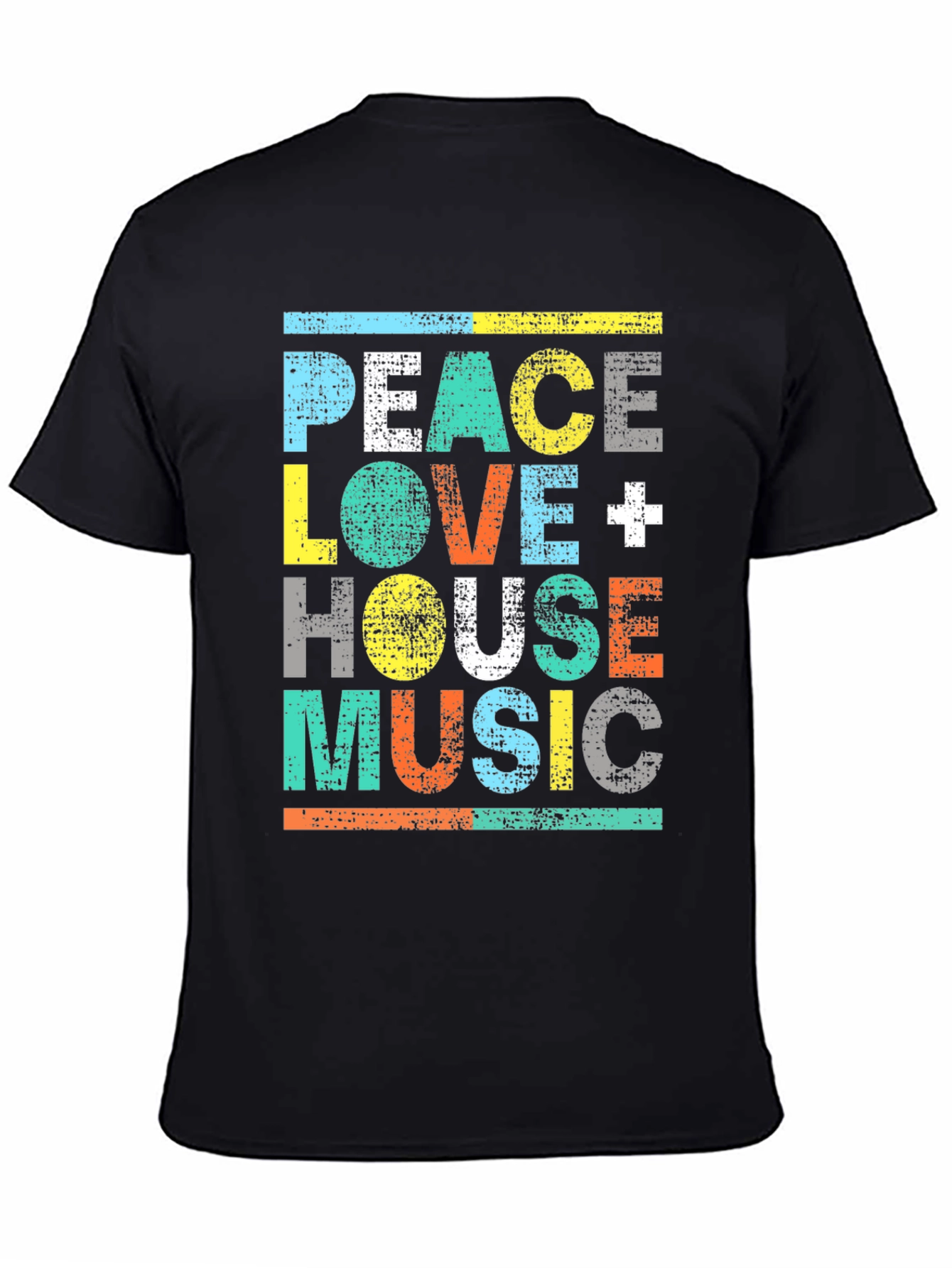 Peace Love House Music Graphic Tee