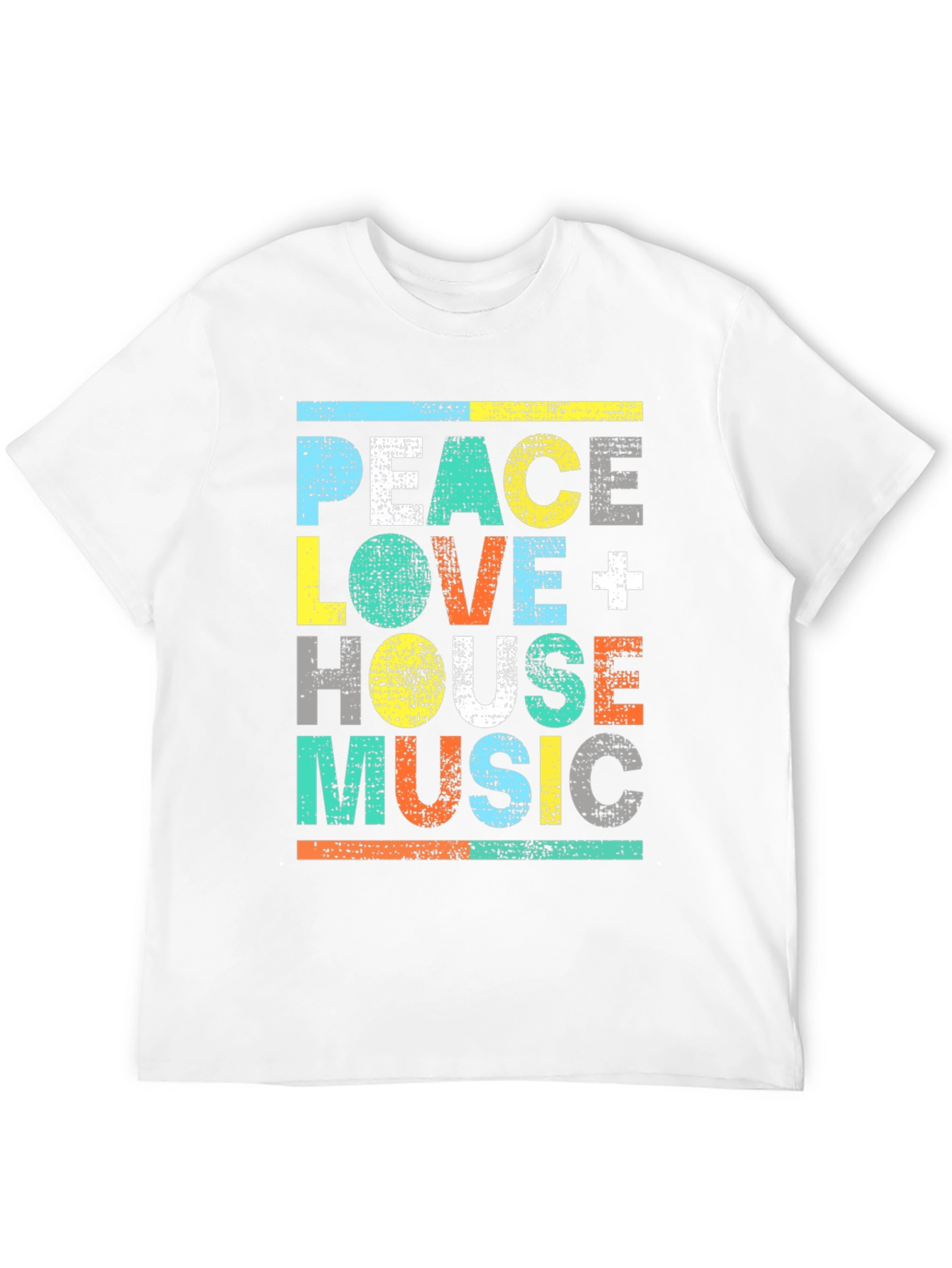 Peace Love House Music Graphic Tee