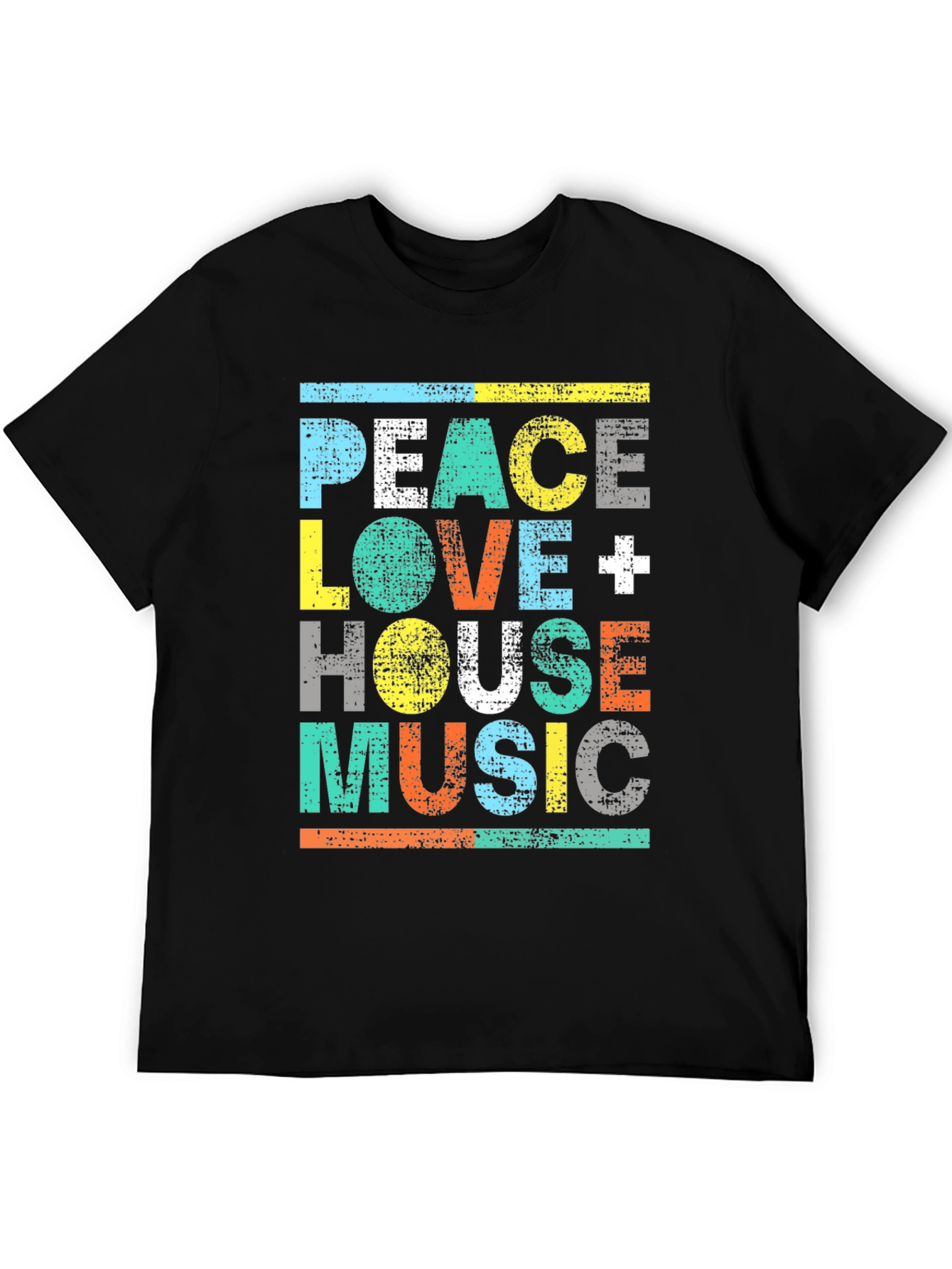 Peace Love House Music Graphic Tee