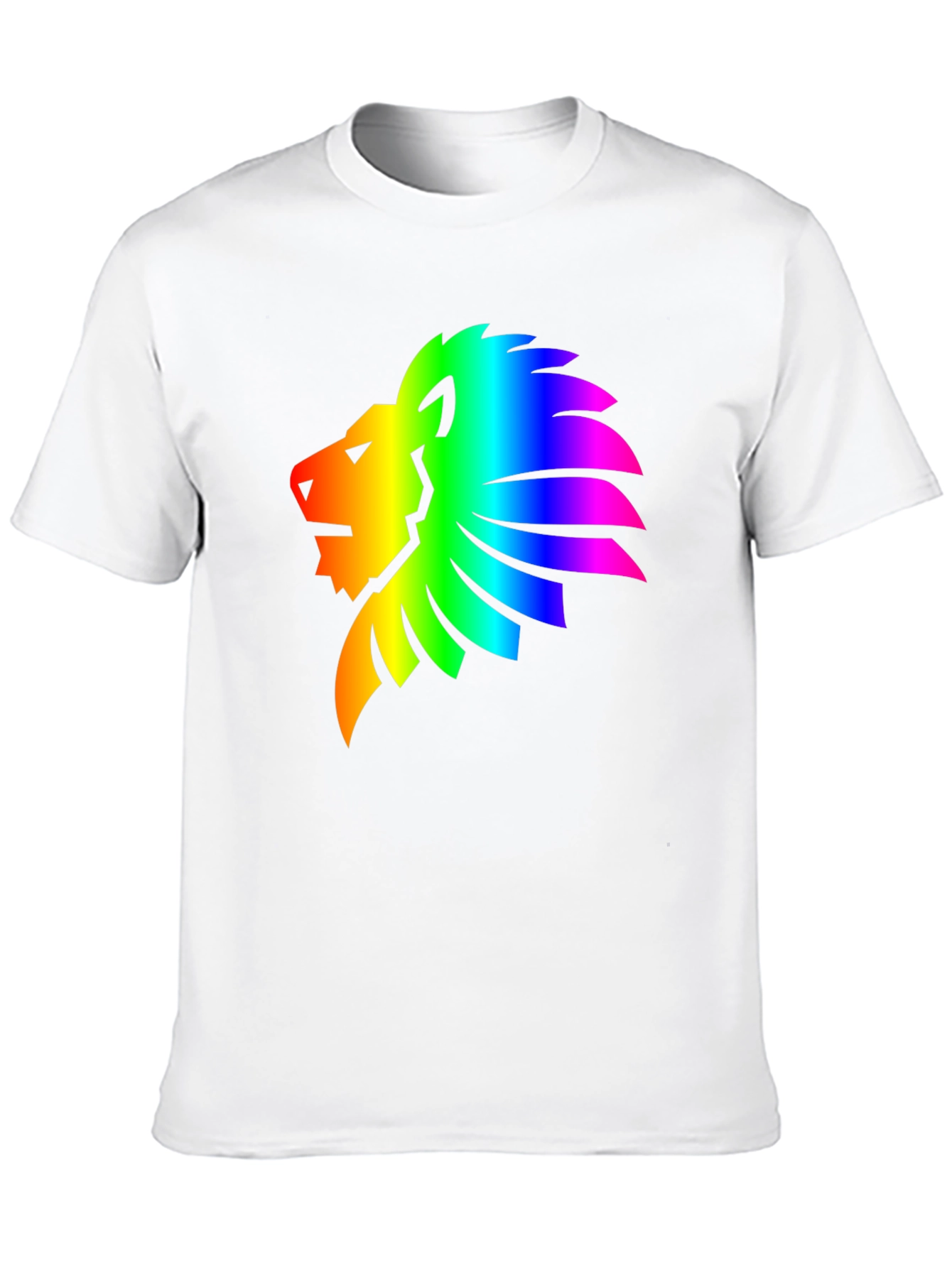 Rainbow Lion Graphic Tee - Mens Black T-Shirt