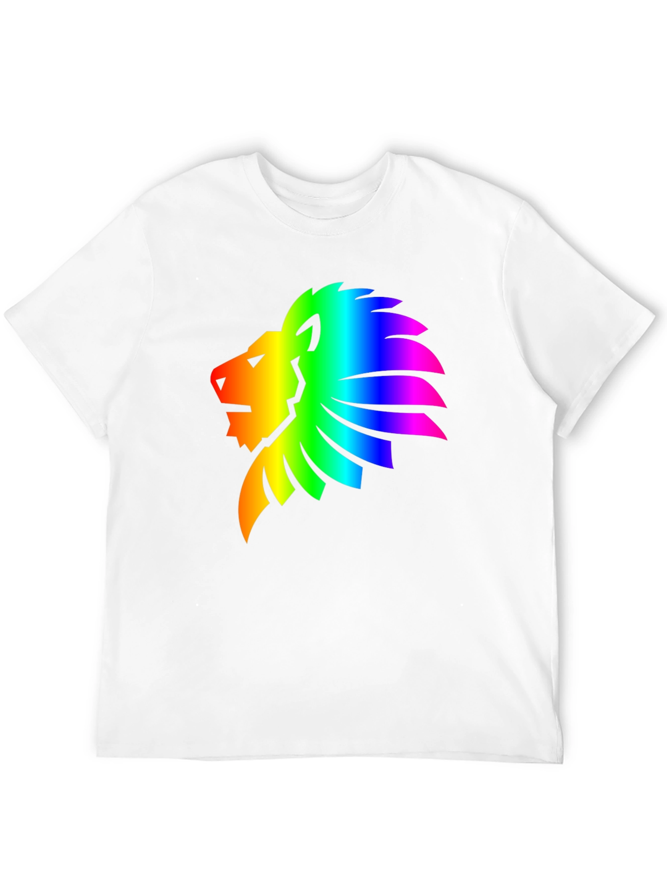 Rainbow Lion Graphic Tee - Mens Black T-Shirt