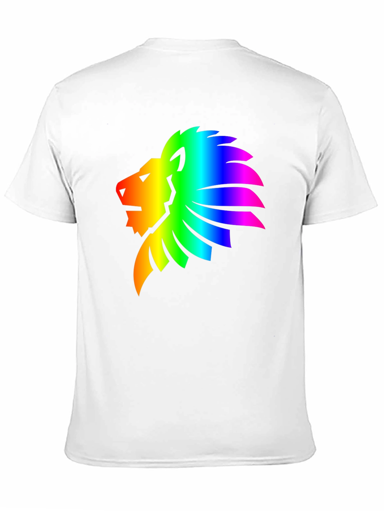 Rainbow Lion Graphic Tee - Mens Black T-Shirt