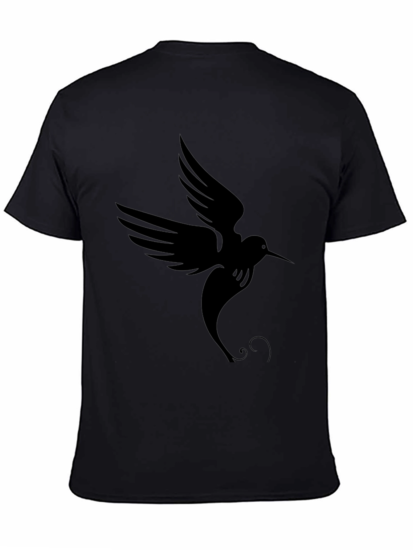 Hummingbird Silhouette Black T-Shirt