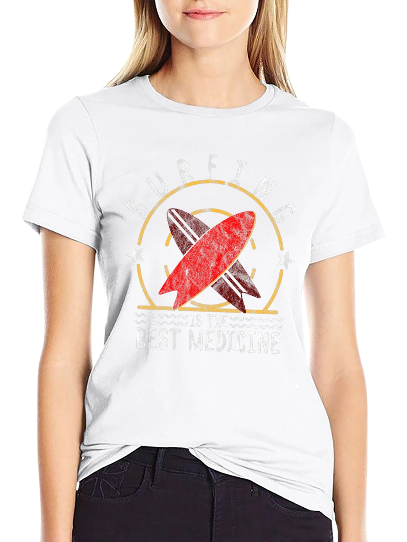 Surfing is the Best Medicine Graphic T-Shirt