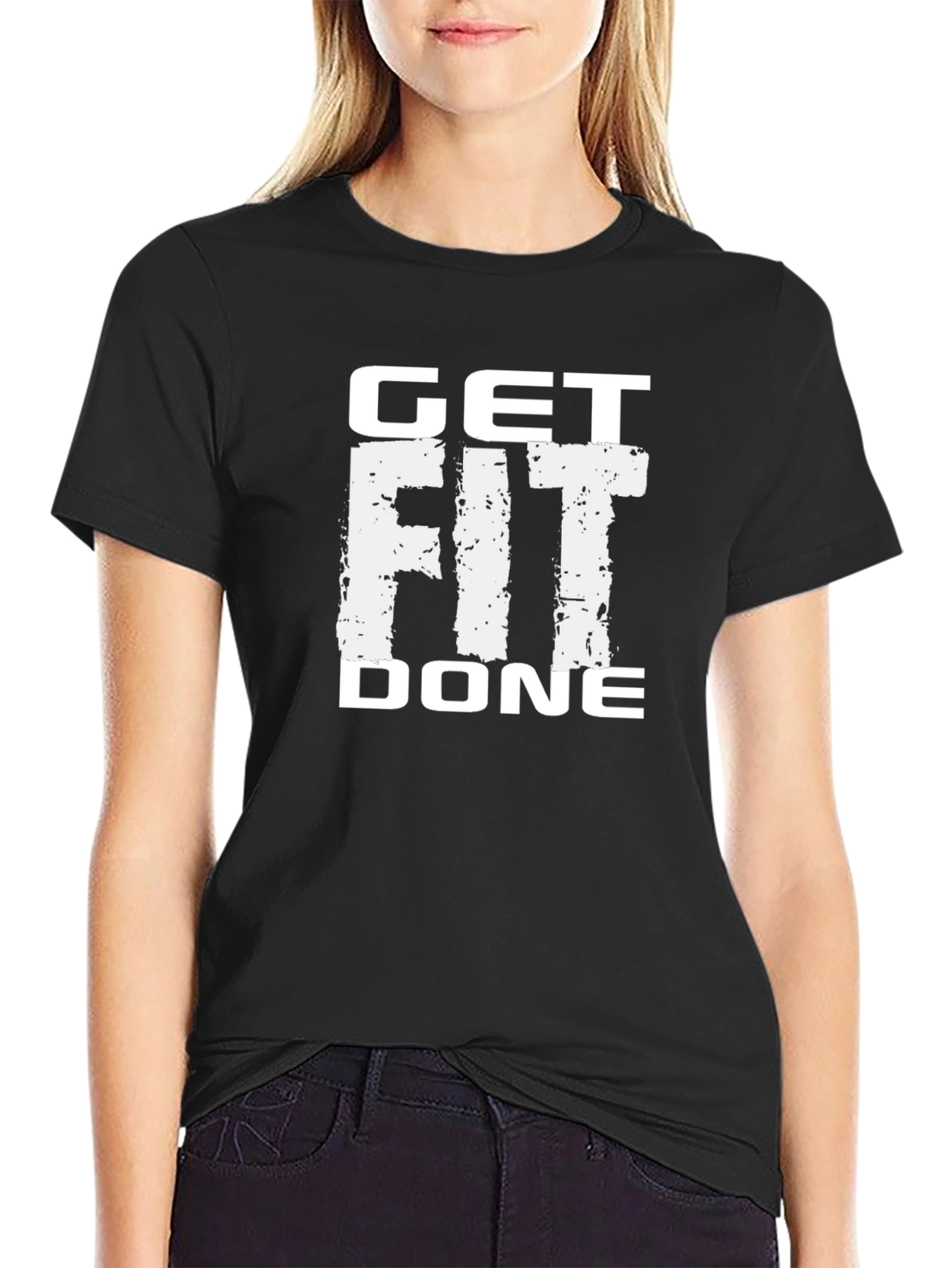 Get Fit Done Black T-Shirt