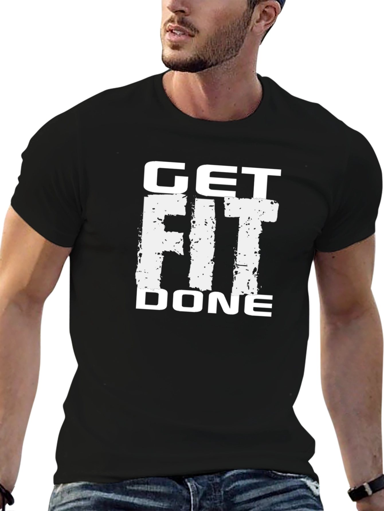 Get Fit Done Black T-Shirt