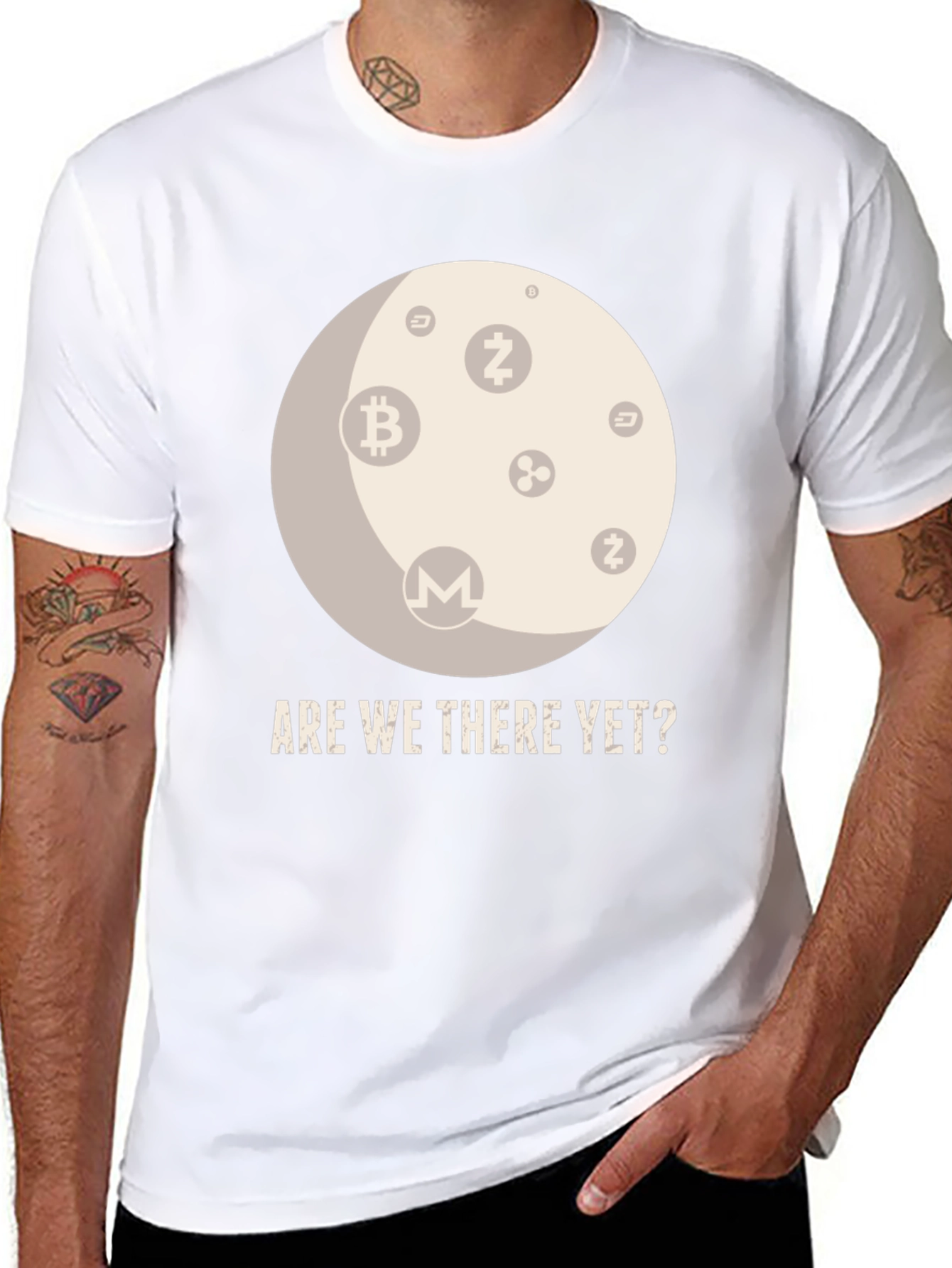 Crypto Moon T-Shirt - Are We There Yet?