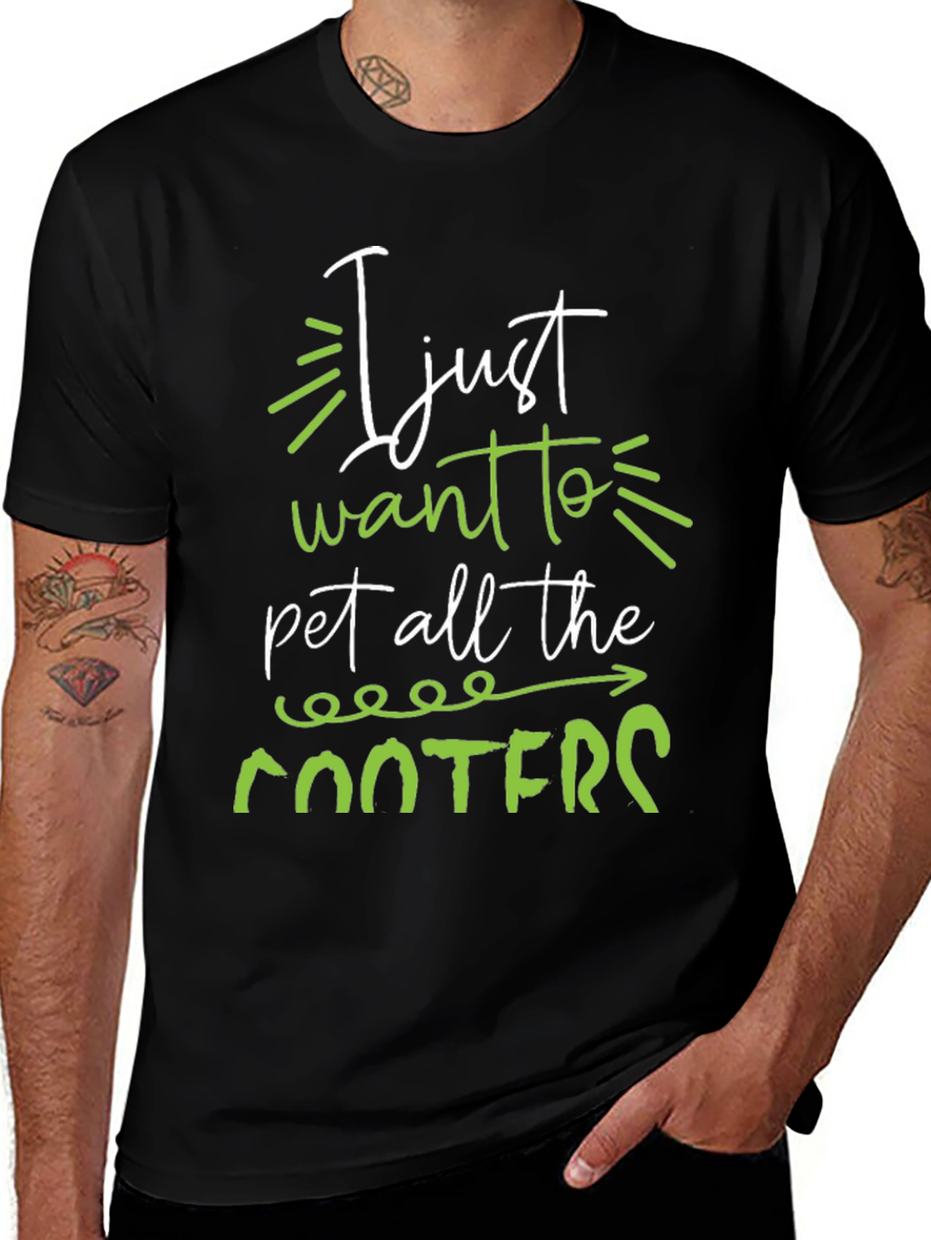 Cooters Pet T-Shirt Funny Humor Unisex Black Tee