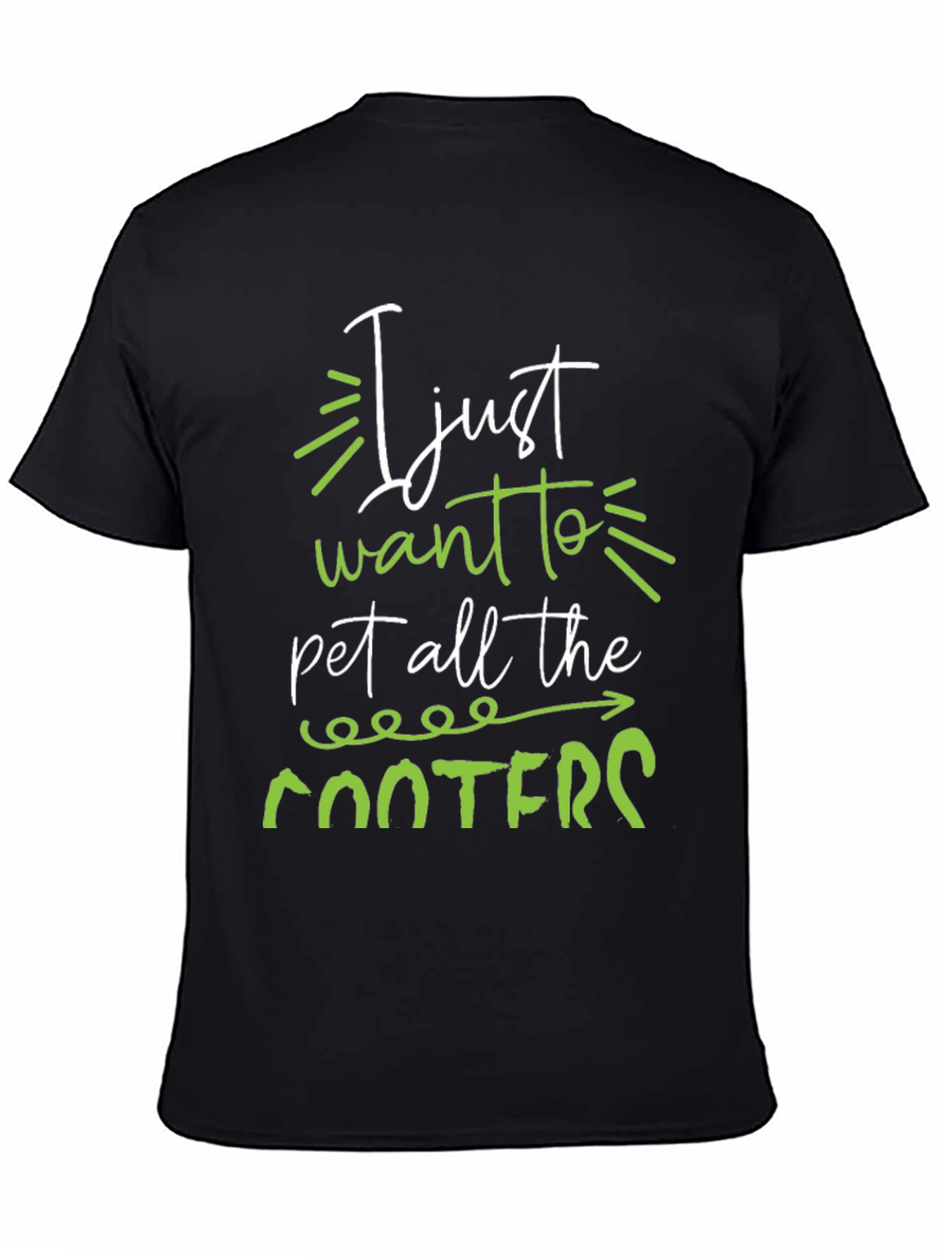 Cooters Pet T-Shirt Funny Humor Unisex Black Tee