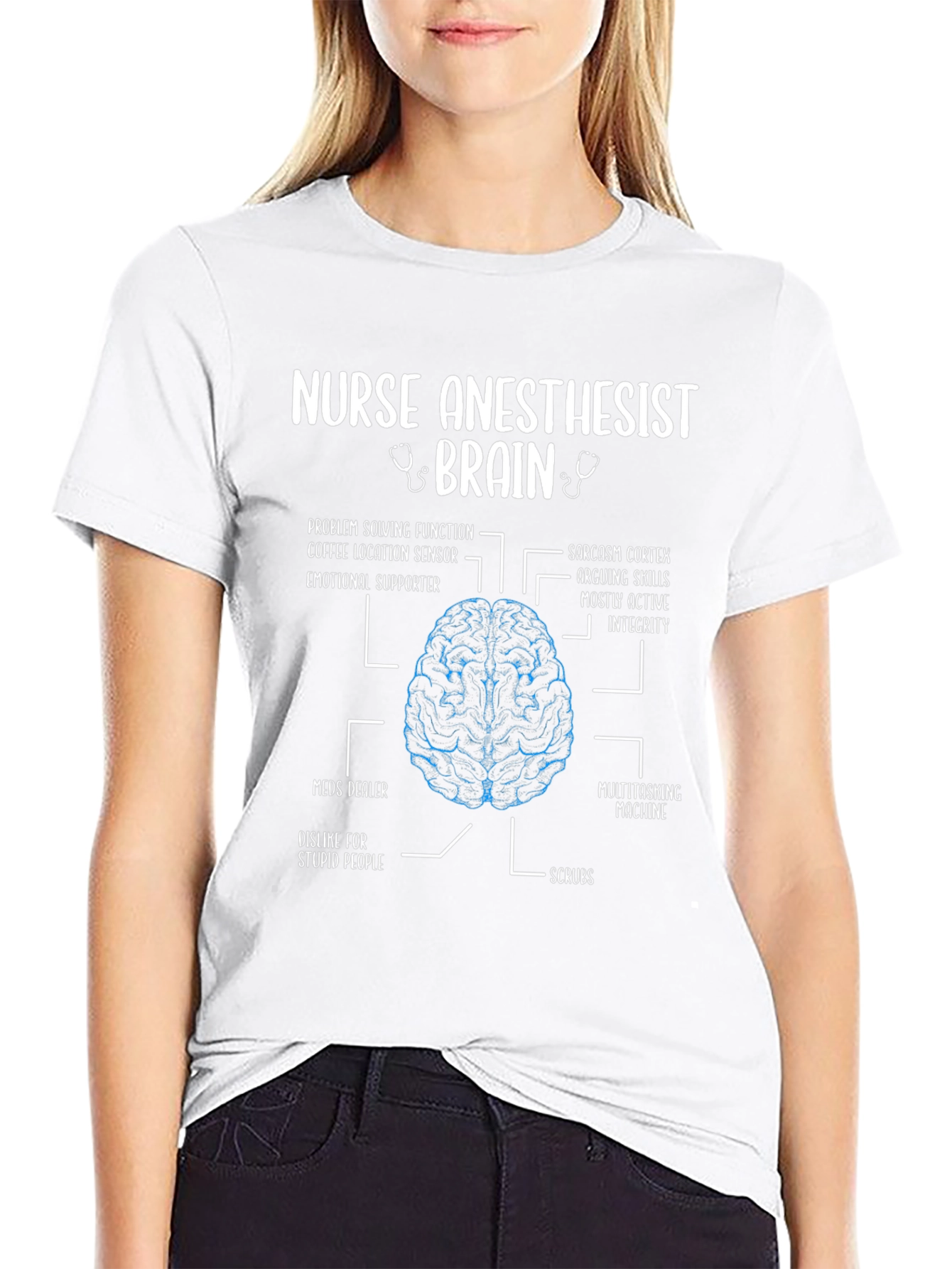 Nurse Anesthetist Brain Anatomy T-Shirt