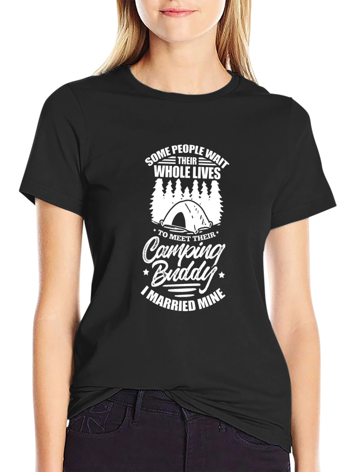 Camping Buddy Married Mine Graphic Tee