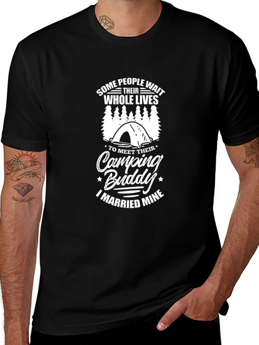 Camping Buddy Married Mine Graphic Tee