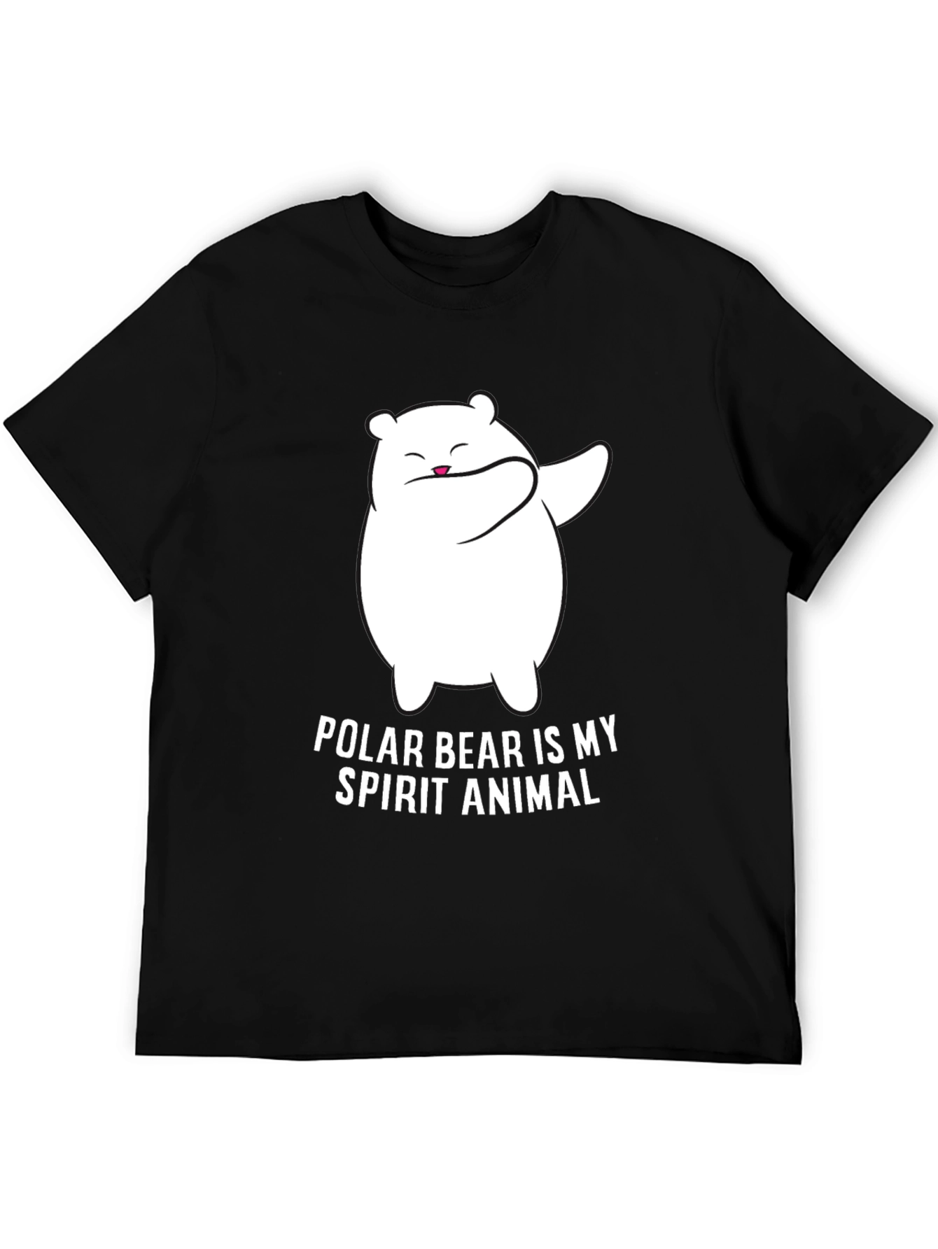 Polar Bear Spirit Animal T-Shirt - Black Graphic Tee