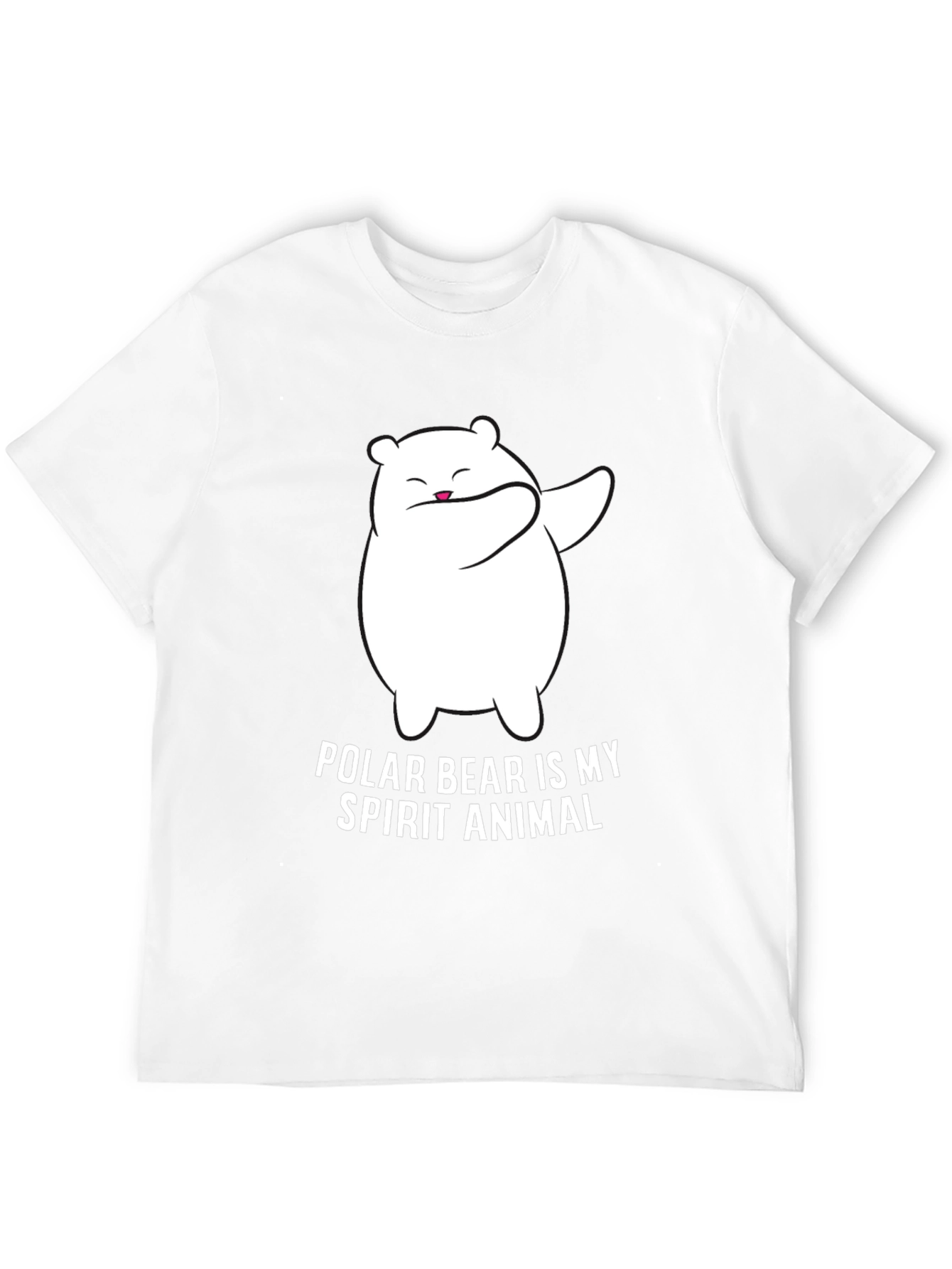 Polar Bear Spirit Animal T-Shirt - Black Graphic Tee