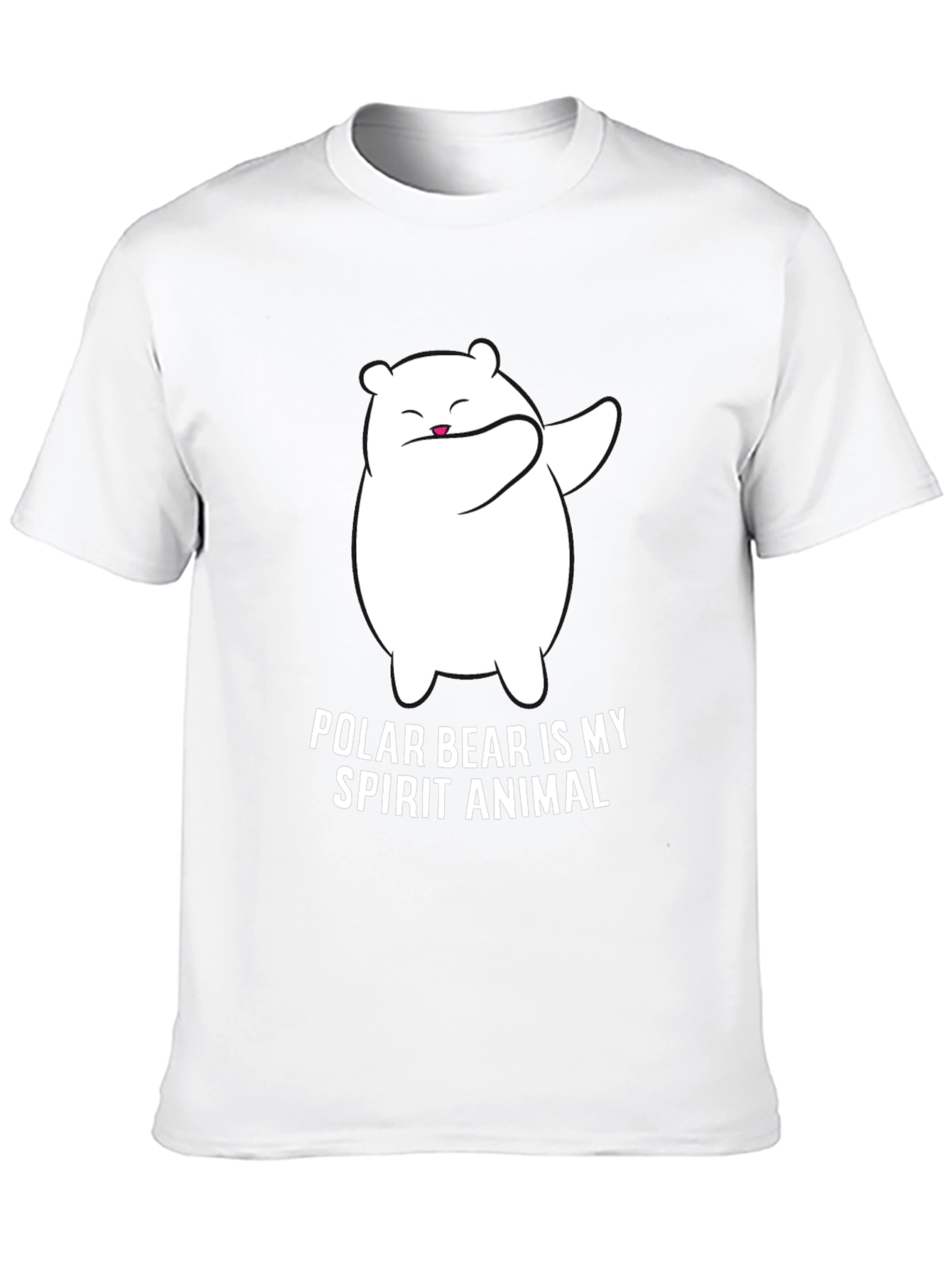 Polar Bear Spirit Animal T-Shirt - Black Graphic Tee