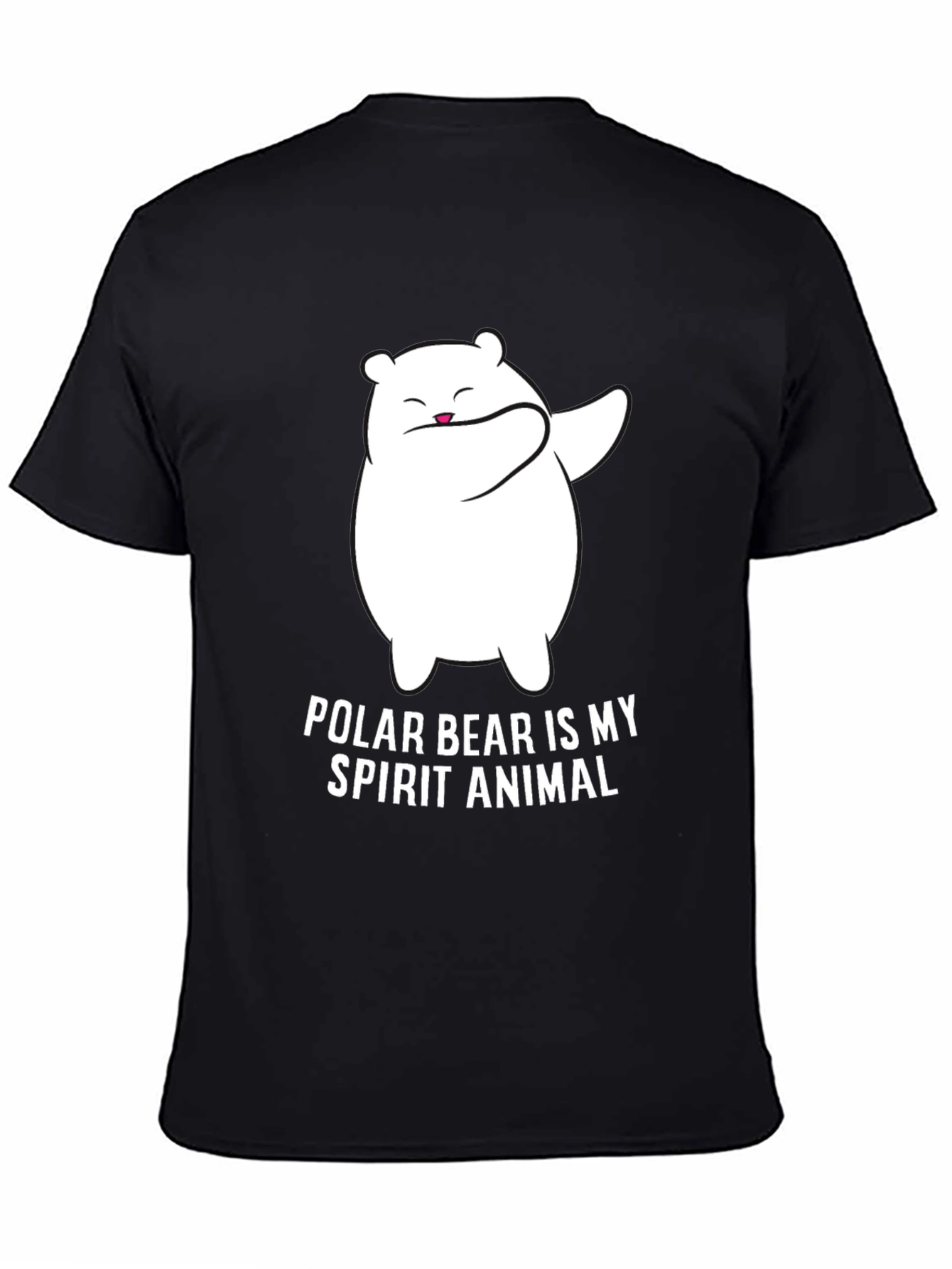 Polar Bear Spirit Animal T-Shirt - Black Graphic Tee