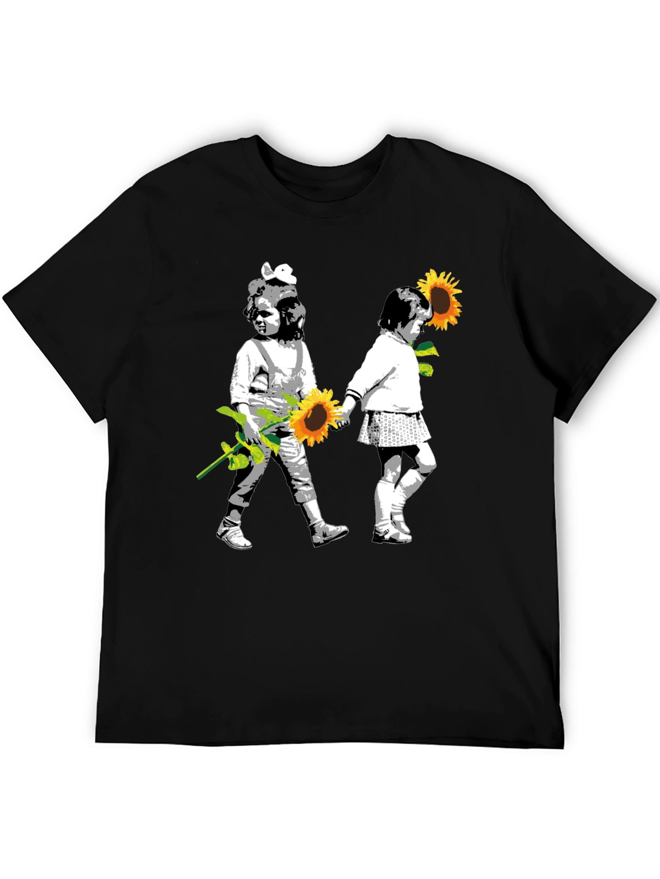 Banksy Inspired Sunflower T-Shirt