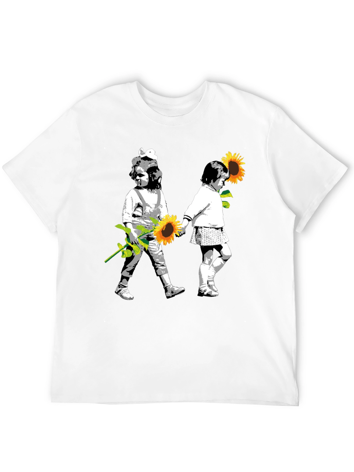 Banksy Inspired Sunflower T-Shirt