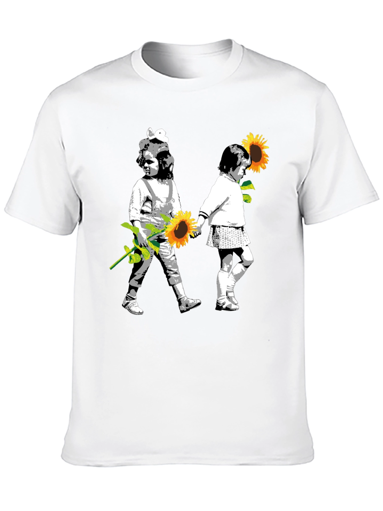 Banksy Inspired Sunflower T-Shirt