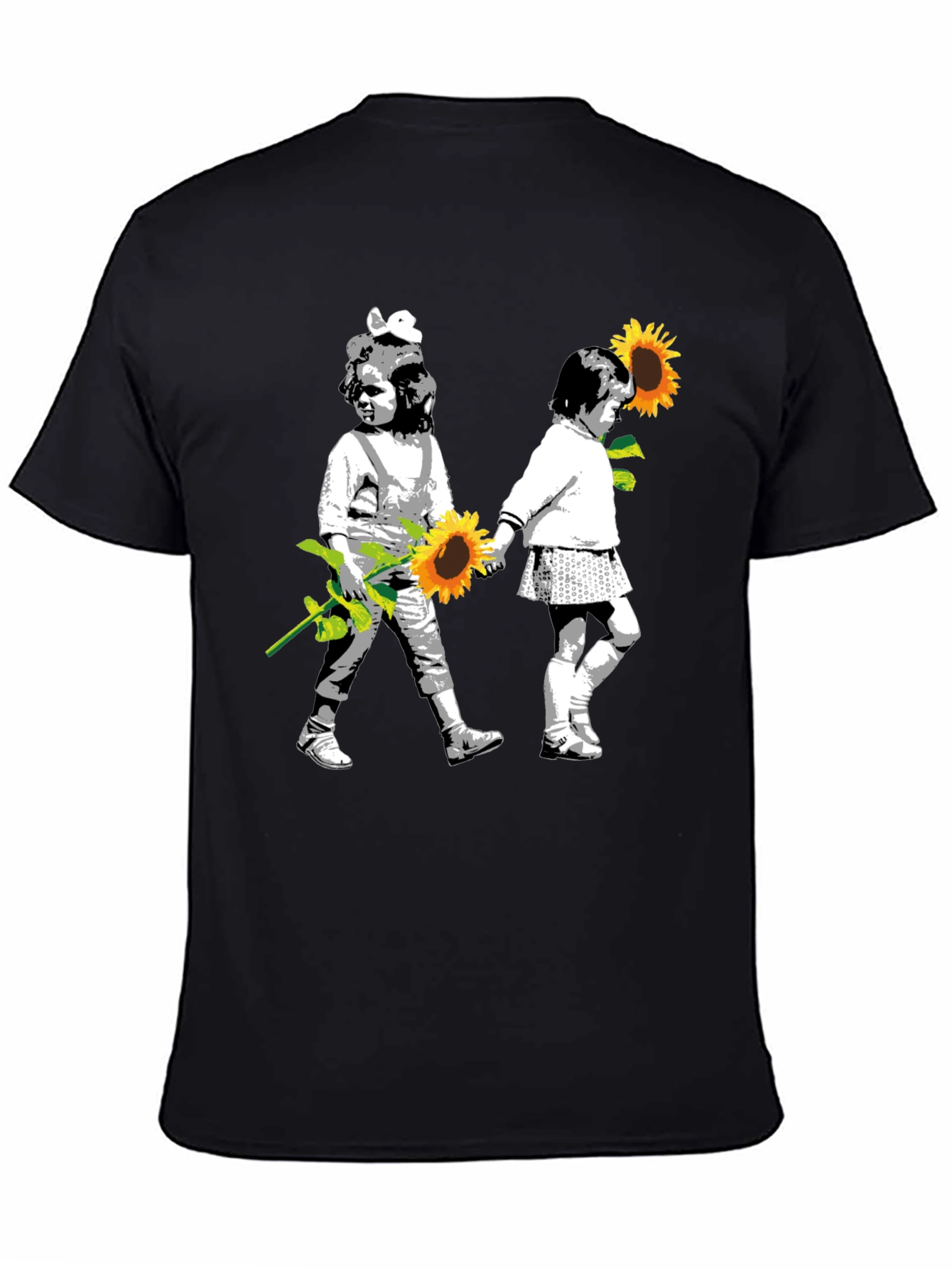 Banksy Inspired Sunflower T-Shirt