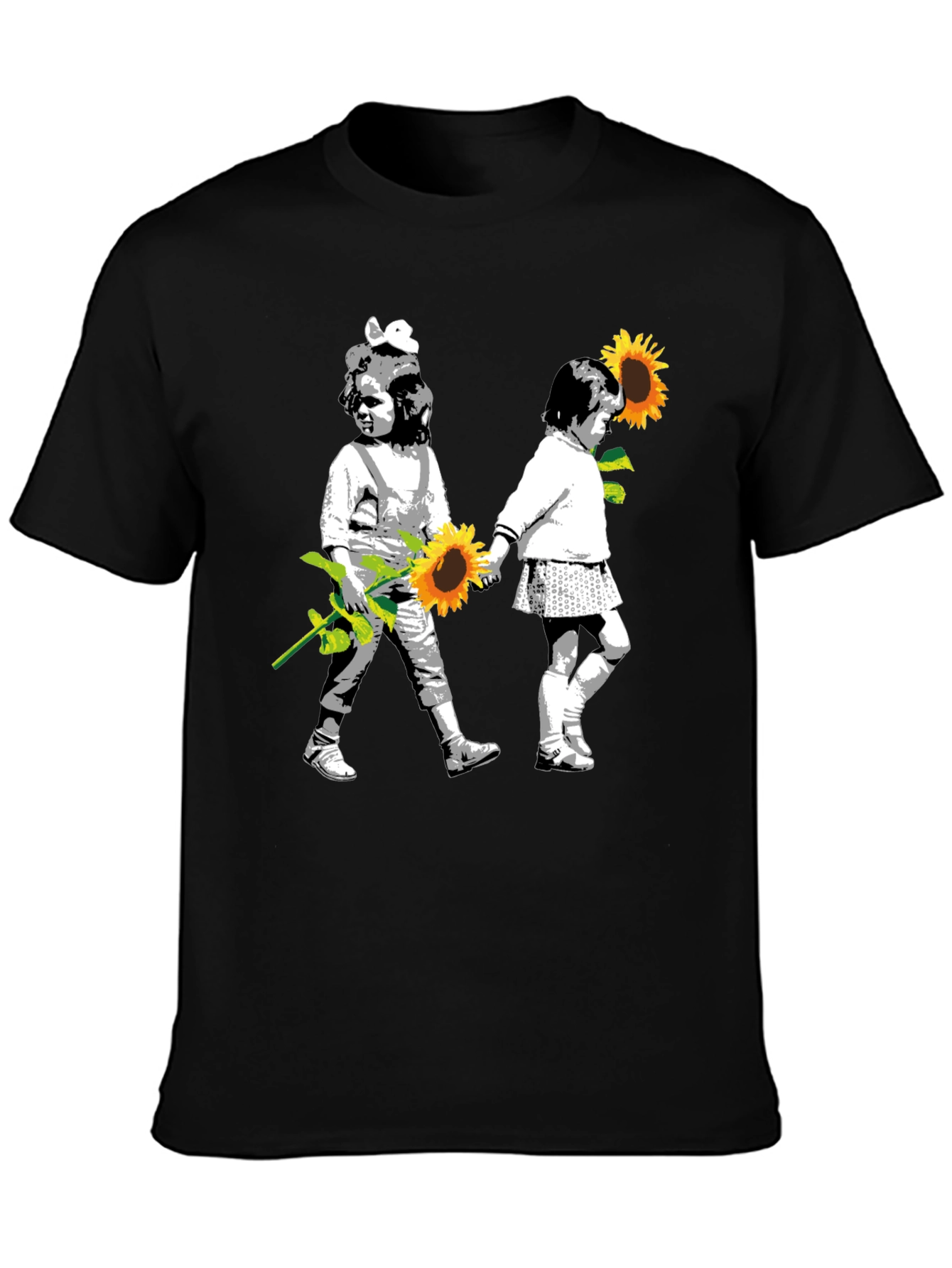 Banksy Inspired Sunflower T-Shirt