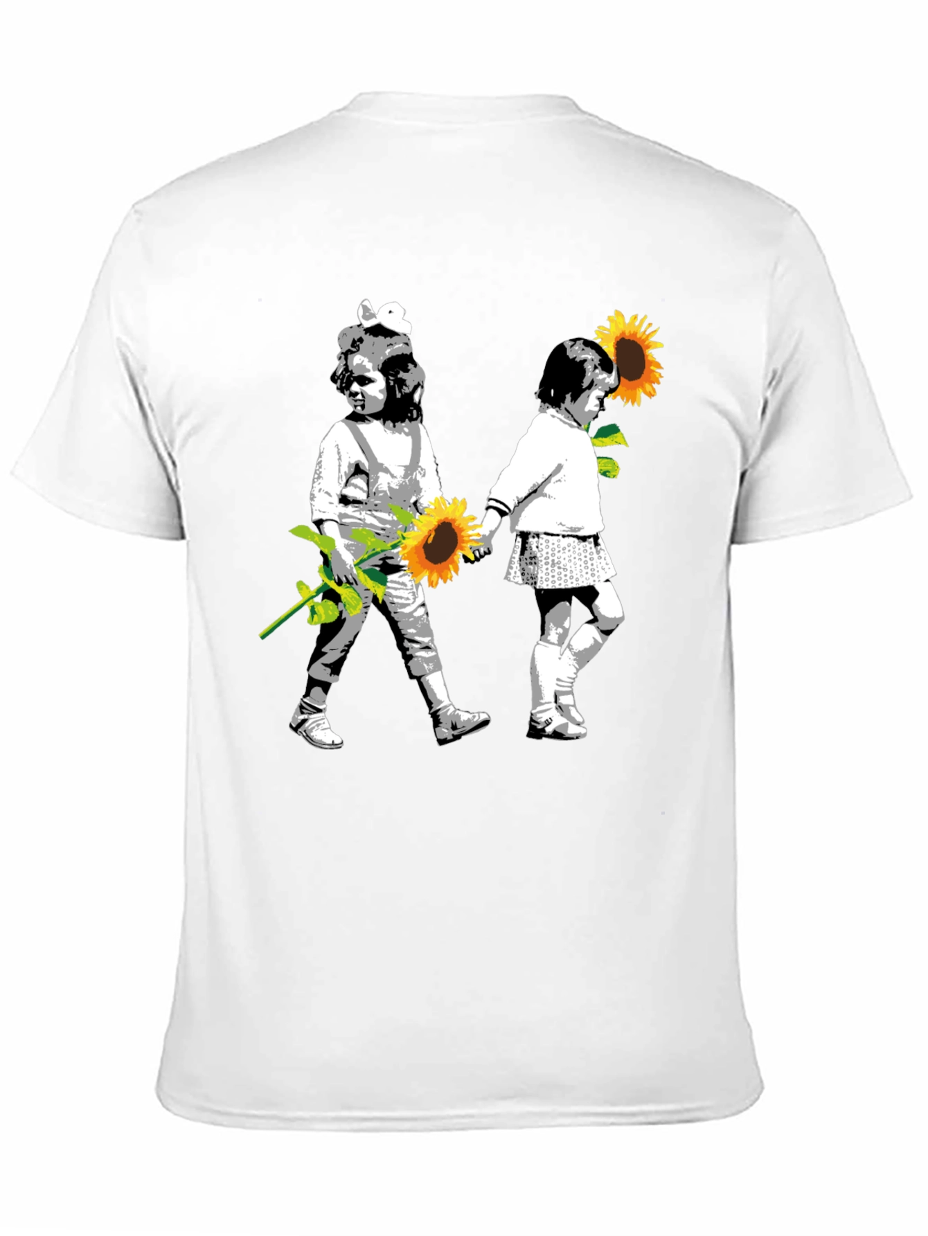 Banksy Inspired Sunflower T-Shirt