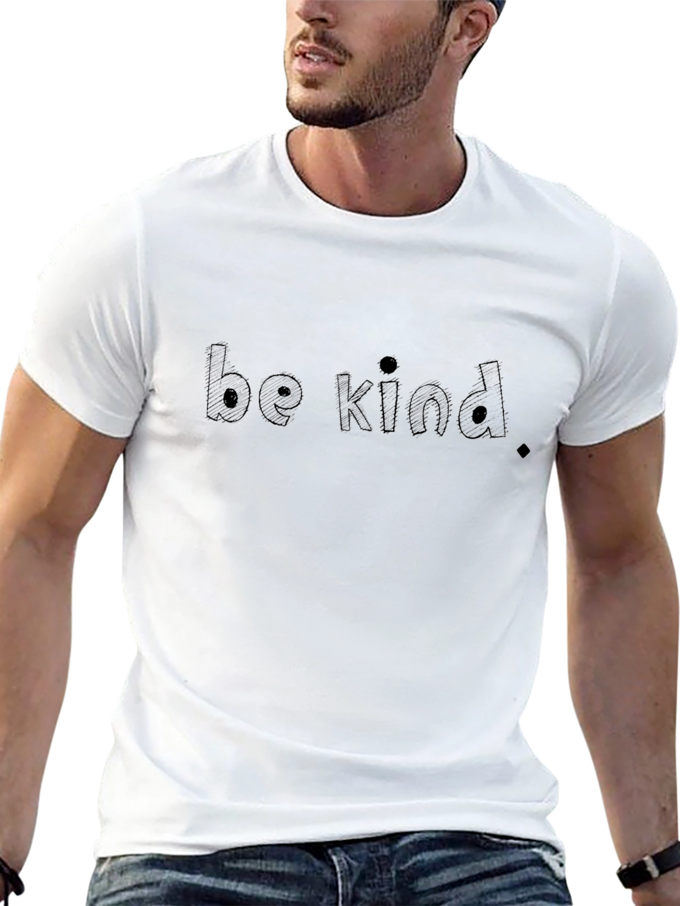 Be Kind Black T-Shirt - Positive Message Tee