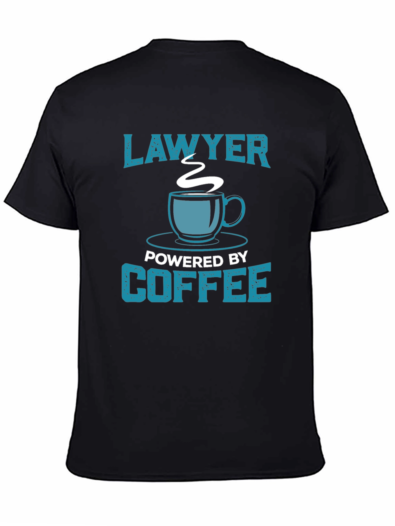 Lawyer Powered by Coffee Graphic Tee