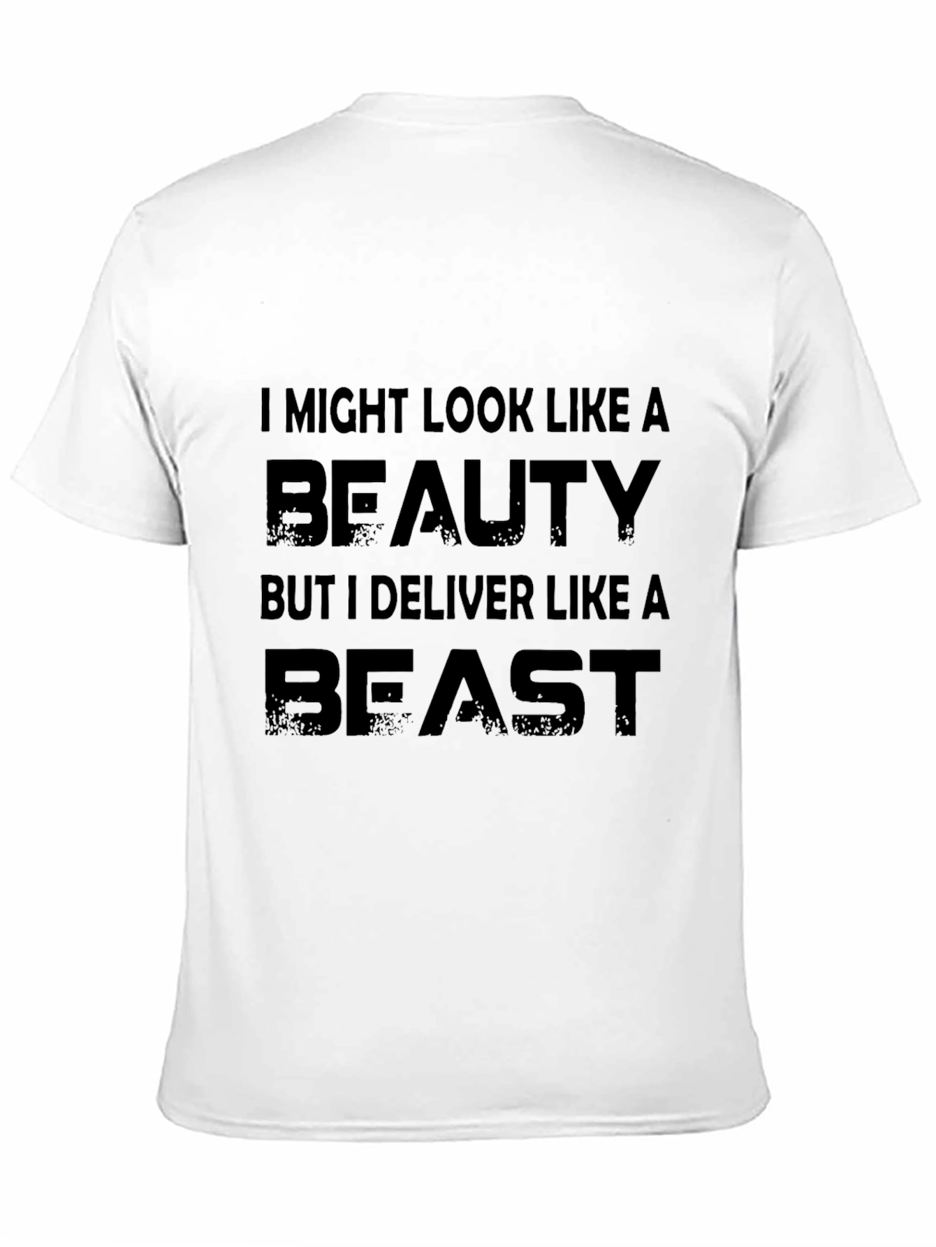 Beauty and Beast Mens Black T-Shirt