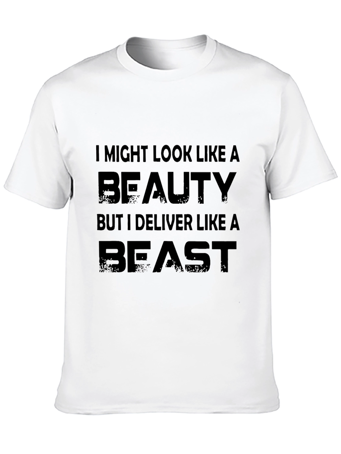 Beauty and Beast Mens Black T-Shirt