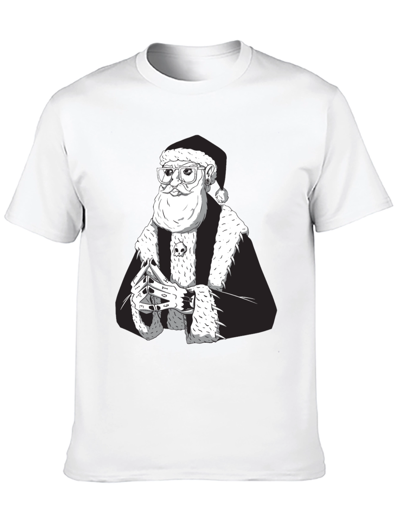 Cool Santa Black T-Shirt