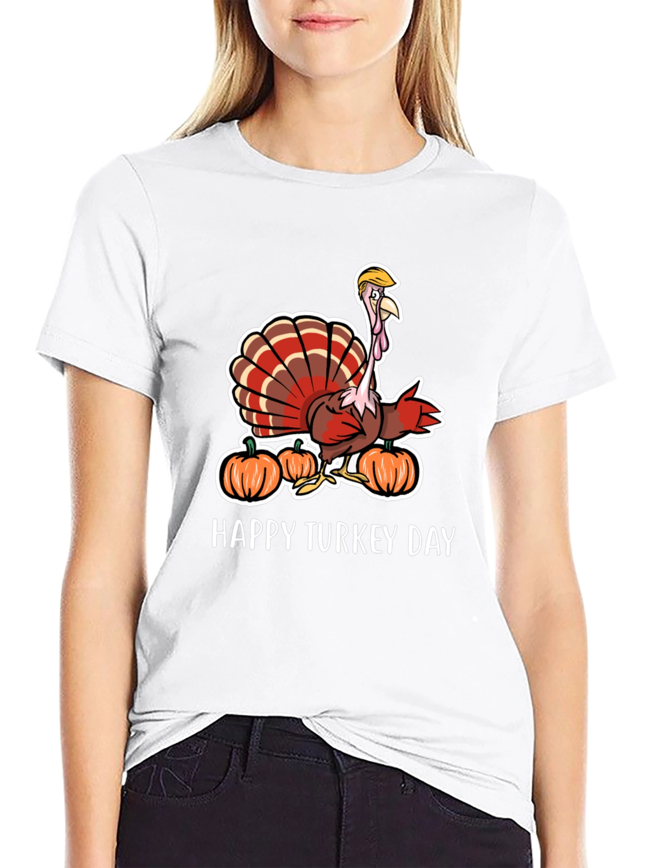 Funny Turkey Day Trump Turkey T-Shirt