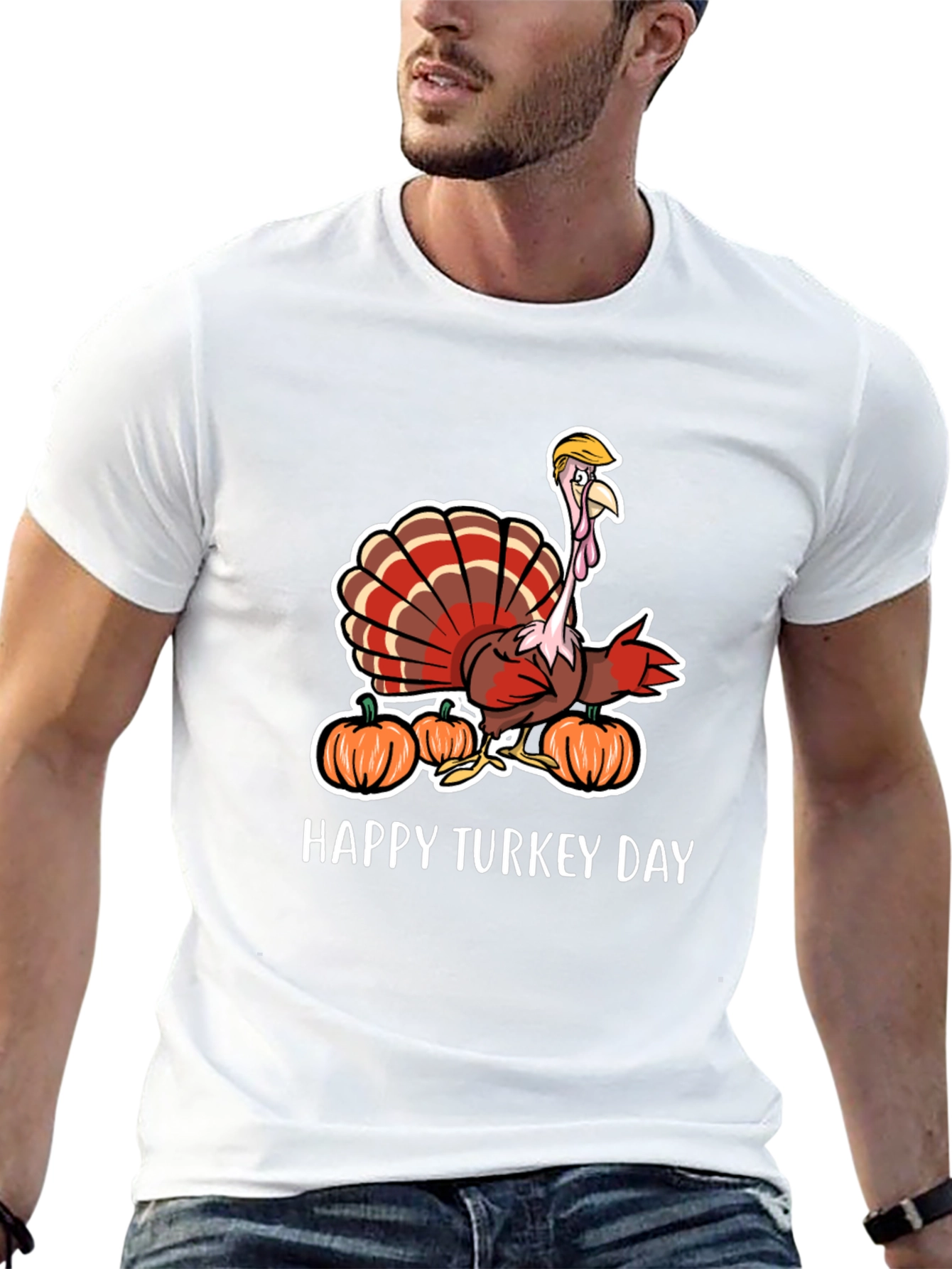 Funny Turkey Day Trump Turkey T-Shirt