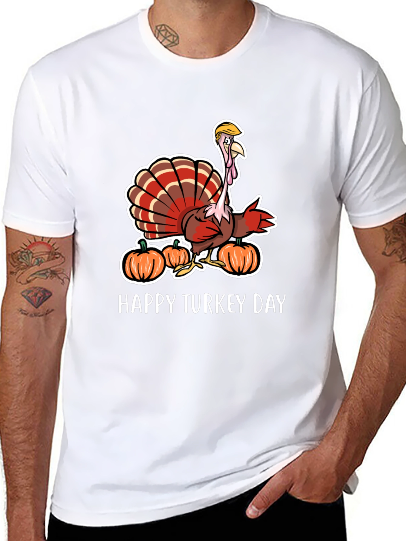 Funny Turkey Day Trump Turkey T-Shirt