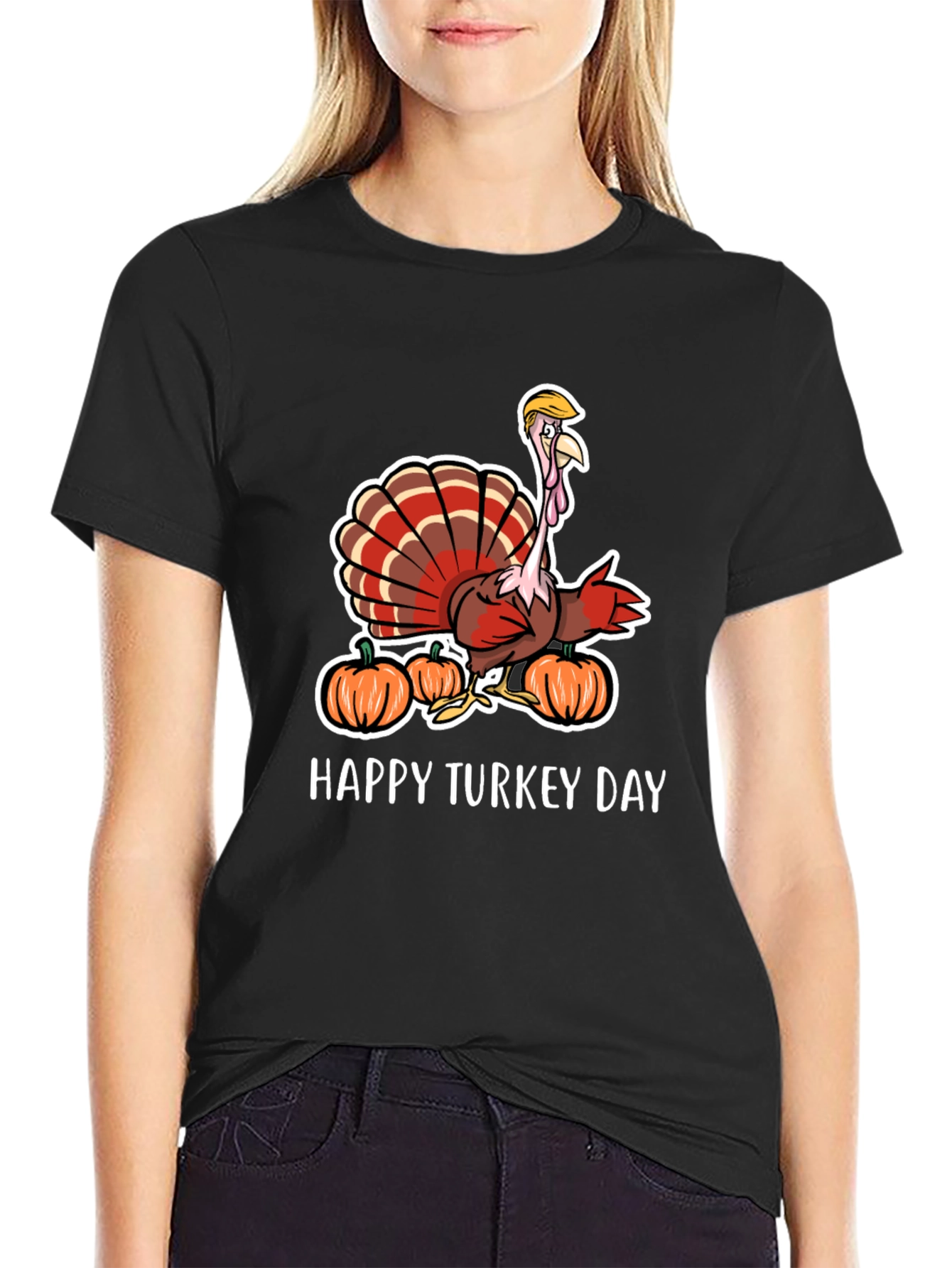 Funny Turkey Day Trump Turkey T-Shirt