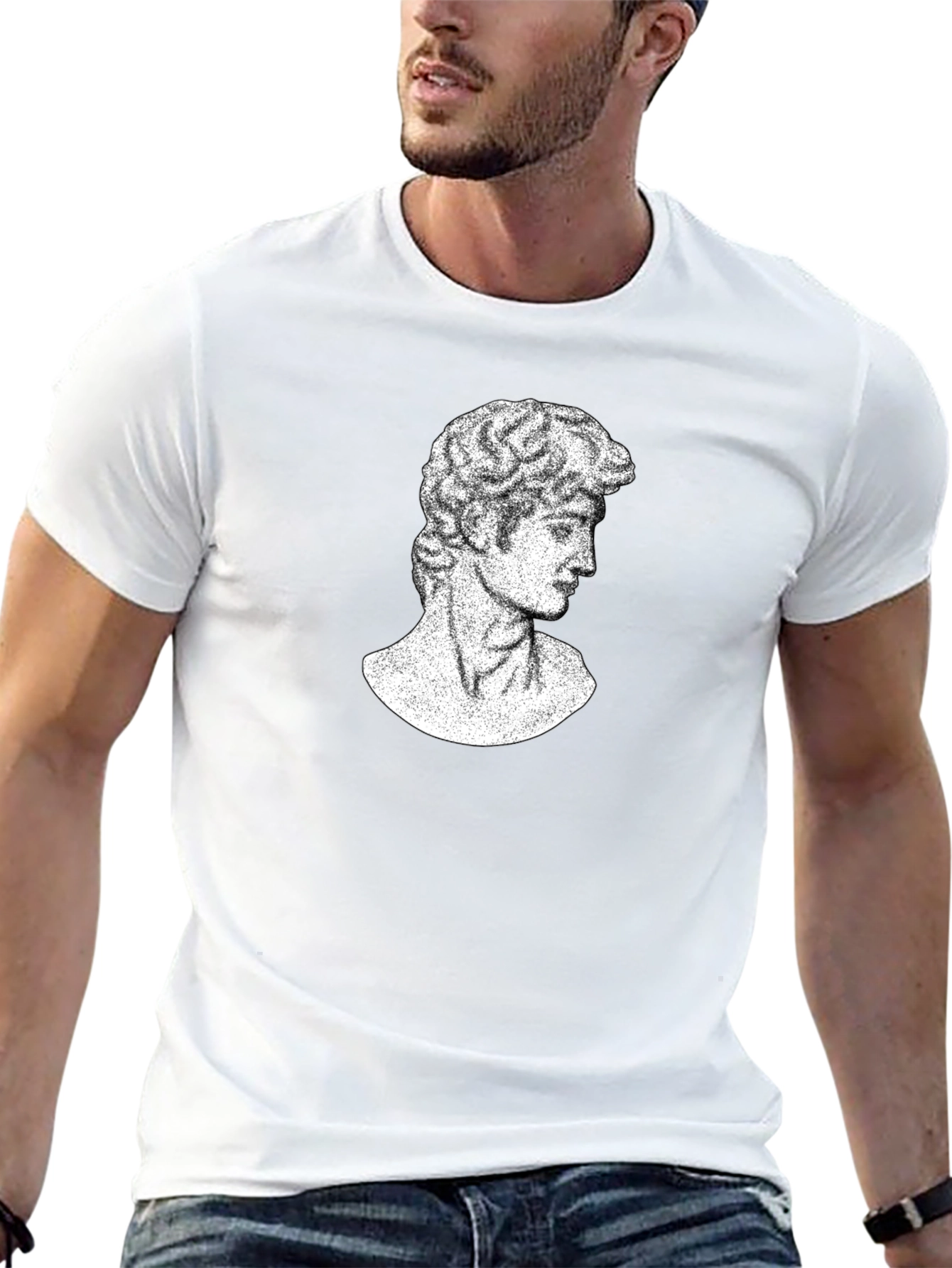 David Bust T-Shirt - Classic Art Graphic Tee