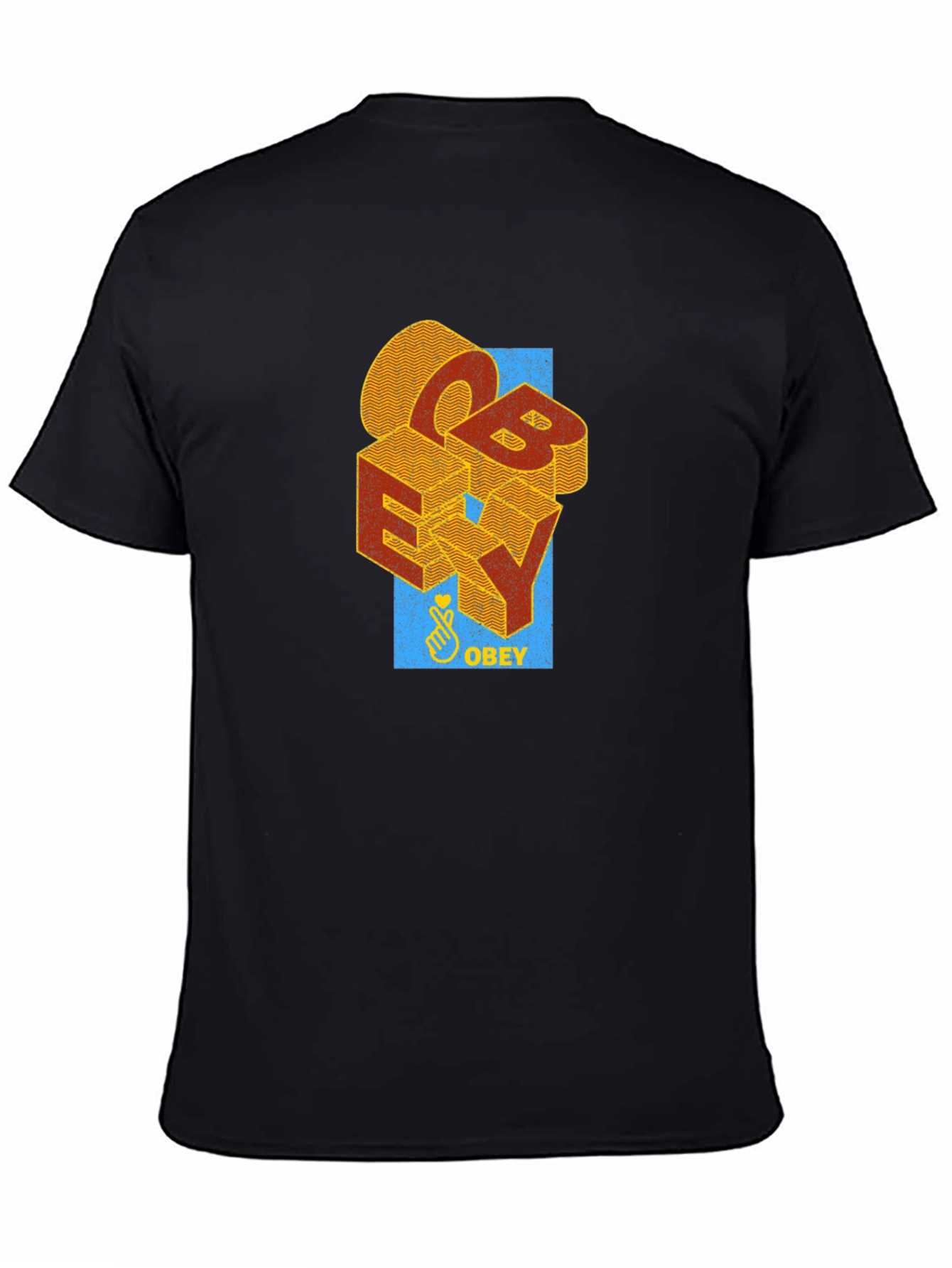 Obey Graphic Print Black T-Shirt