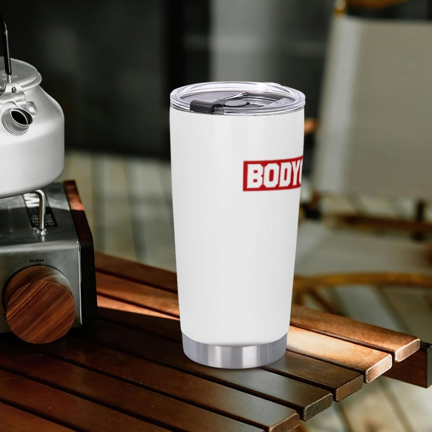 Leak-Proof Insulated Coffee Tumbler - Stainless Steel Graphic Drink Cup