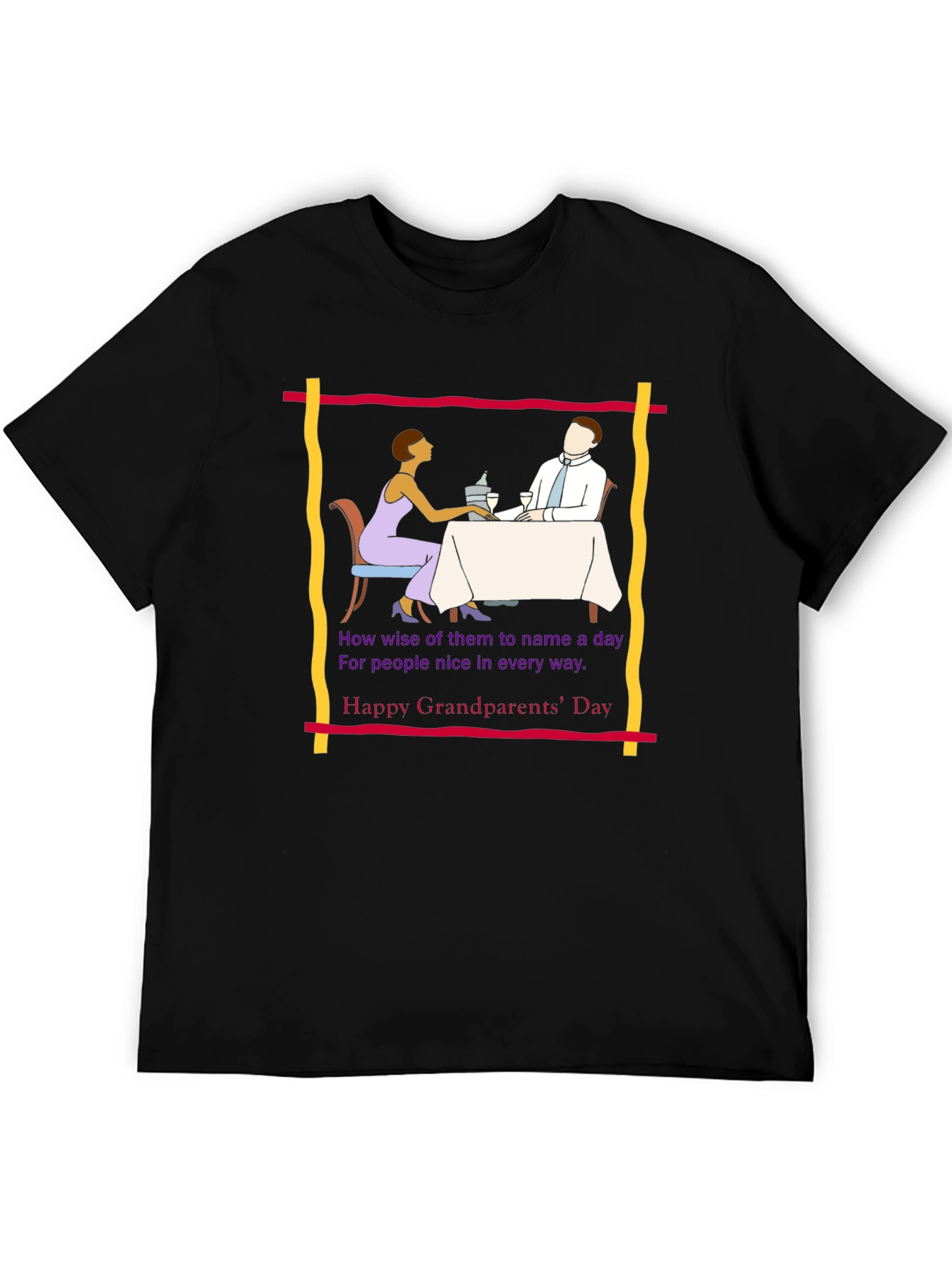 Grandparents Day Tee -  Retro Dinner Design