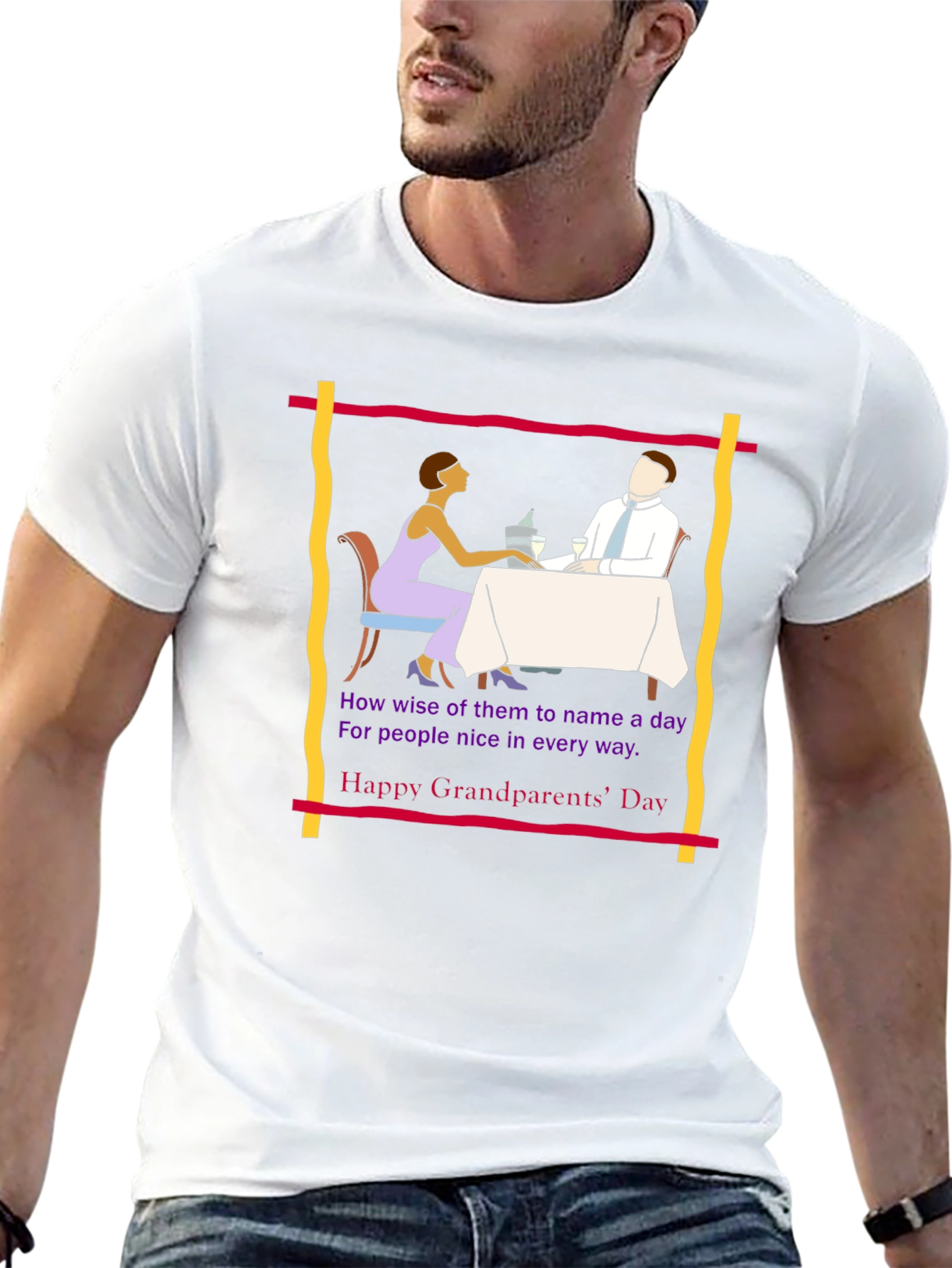 Grandparents Day Tee -  Retro Dinner Design