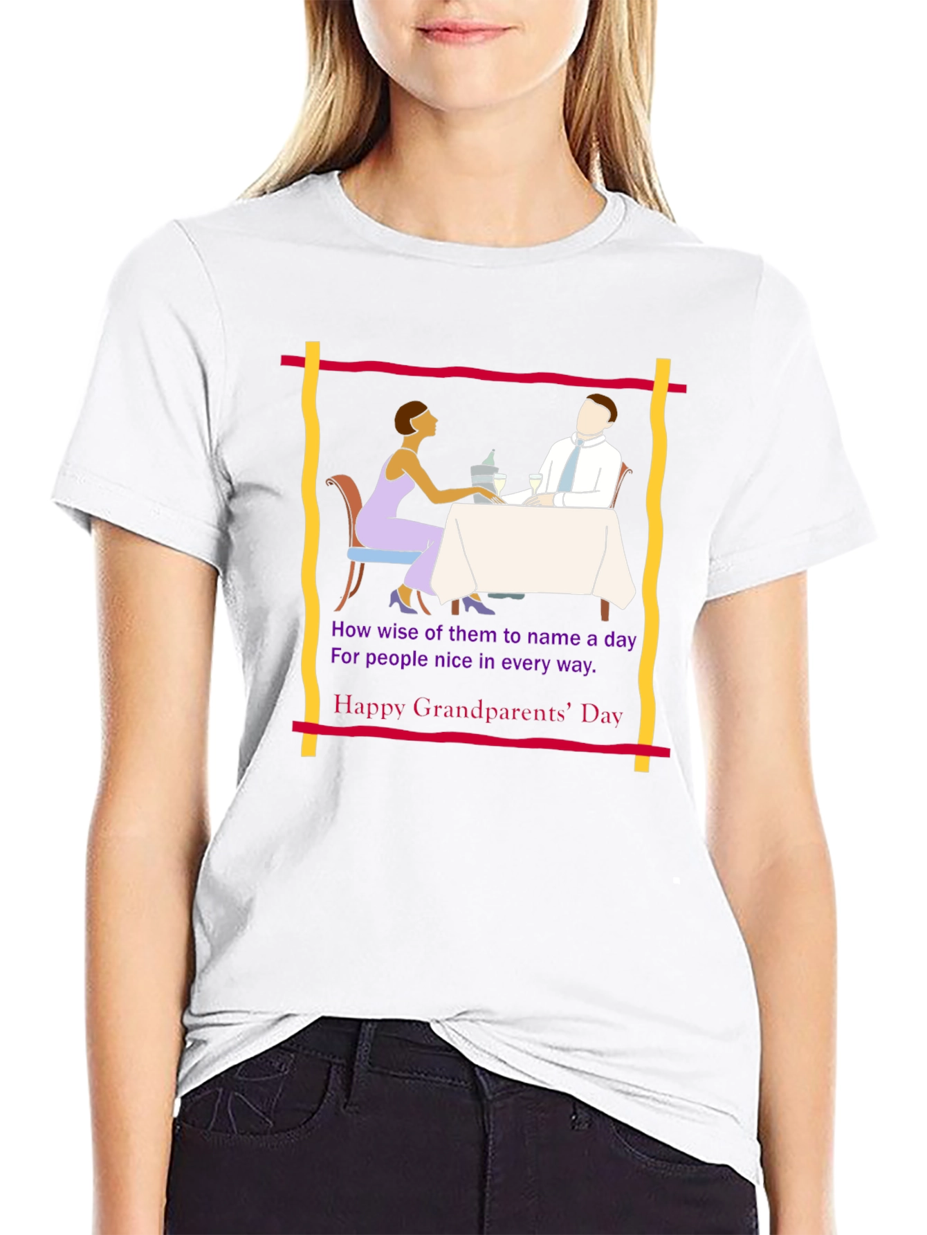 Grandparents Day Tee -  Retro Dinner Design