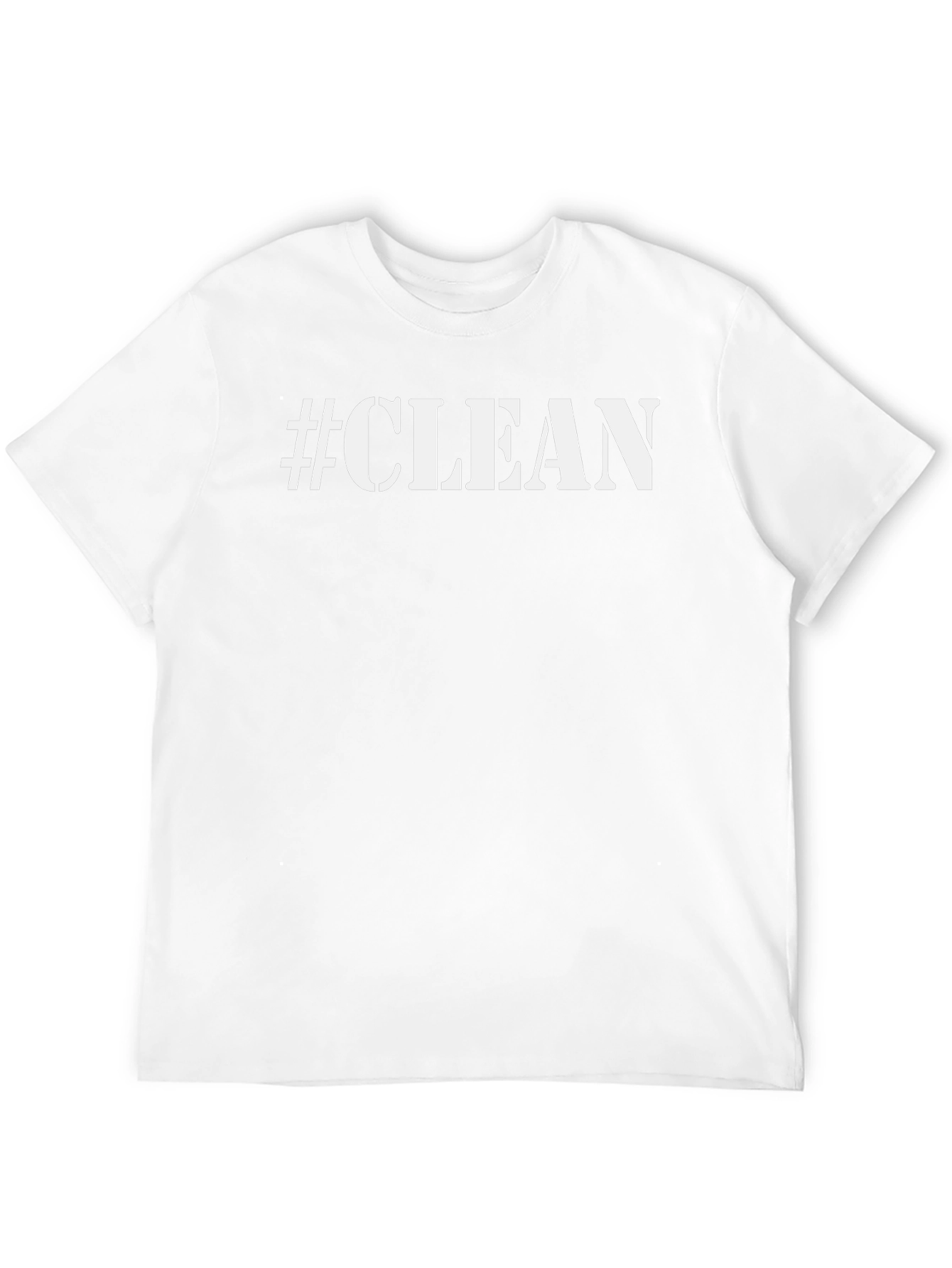 #CLEAN Graphic Tee - Stylish & Bold Black T-Shirt