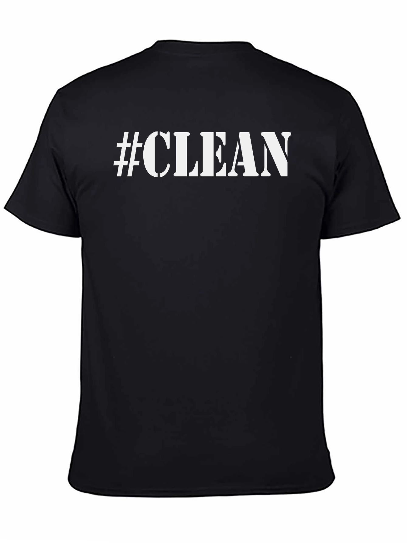 #CLEAN Graphic Tee - Stylish & Bold Black T-Shirt