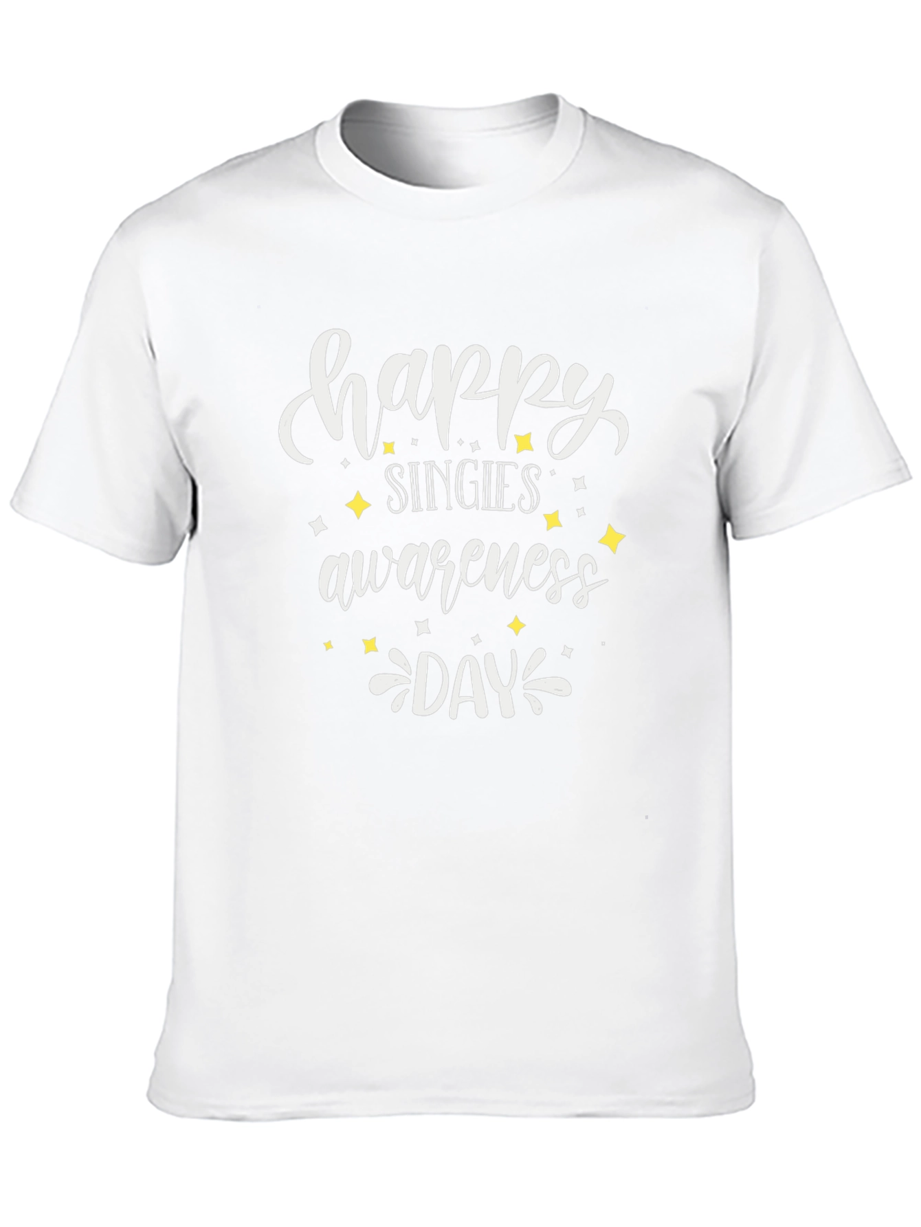 Happy Singles Awareness Day Black Tee