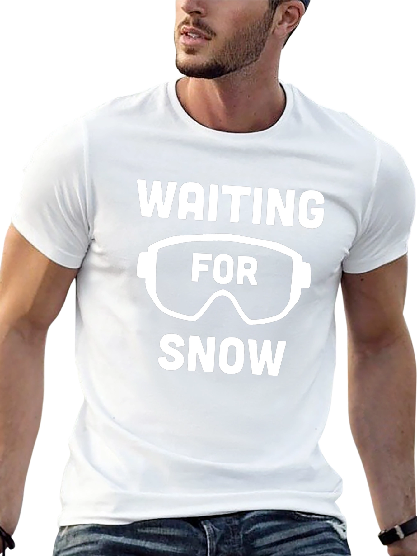 Waiting for Snow Ski Goggles T-Shirt
