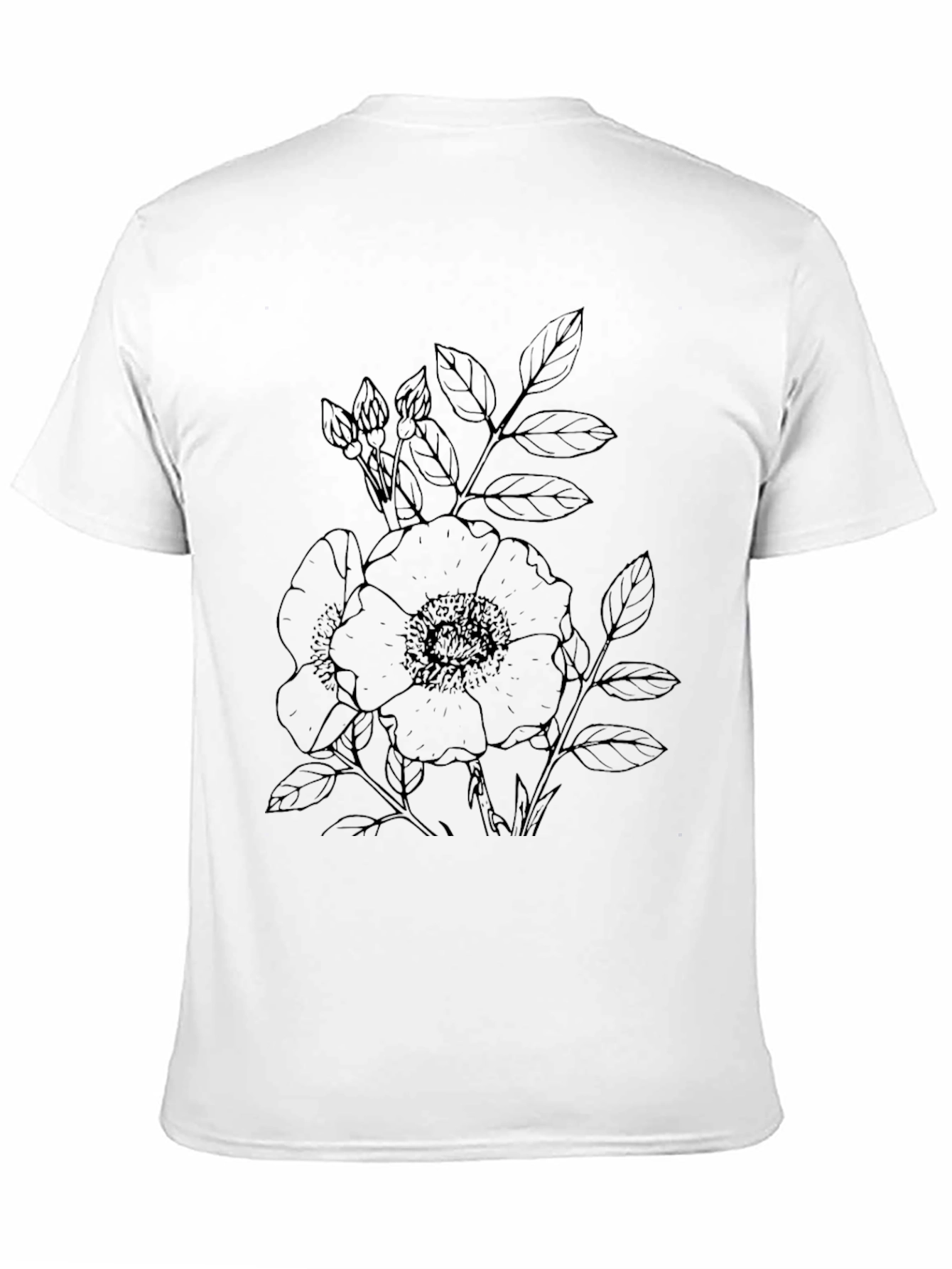 Black Floral Graphic T-Shirt