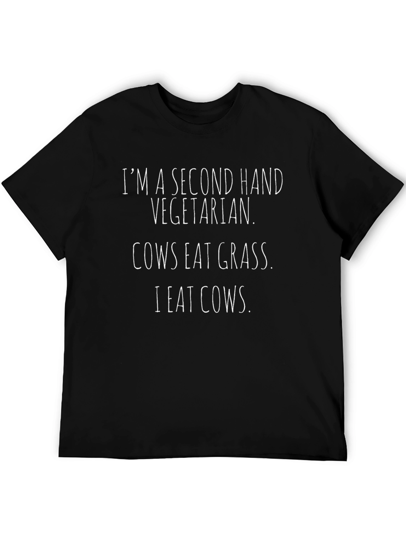 Second Hand Vegetarian Funny Graphic Tee