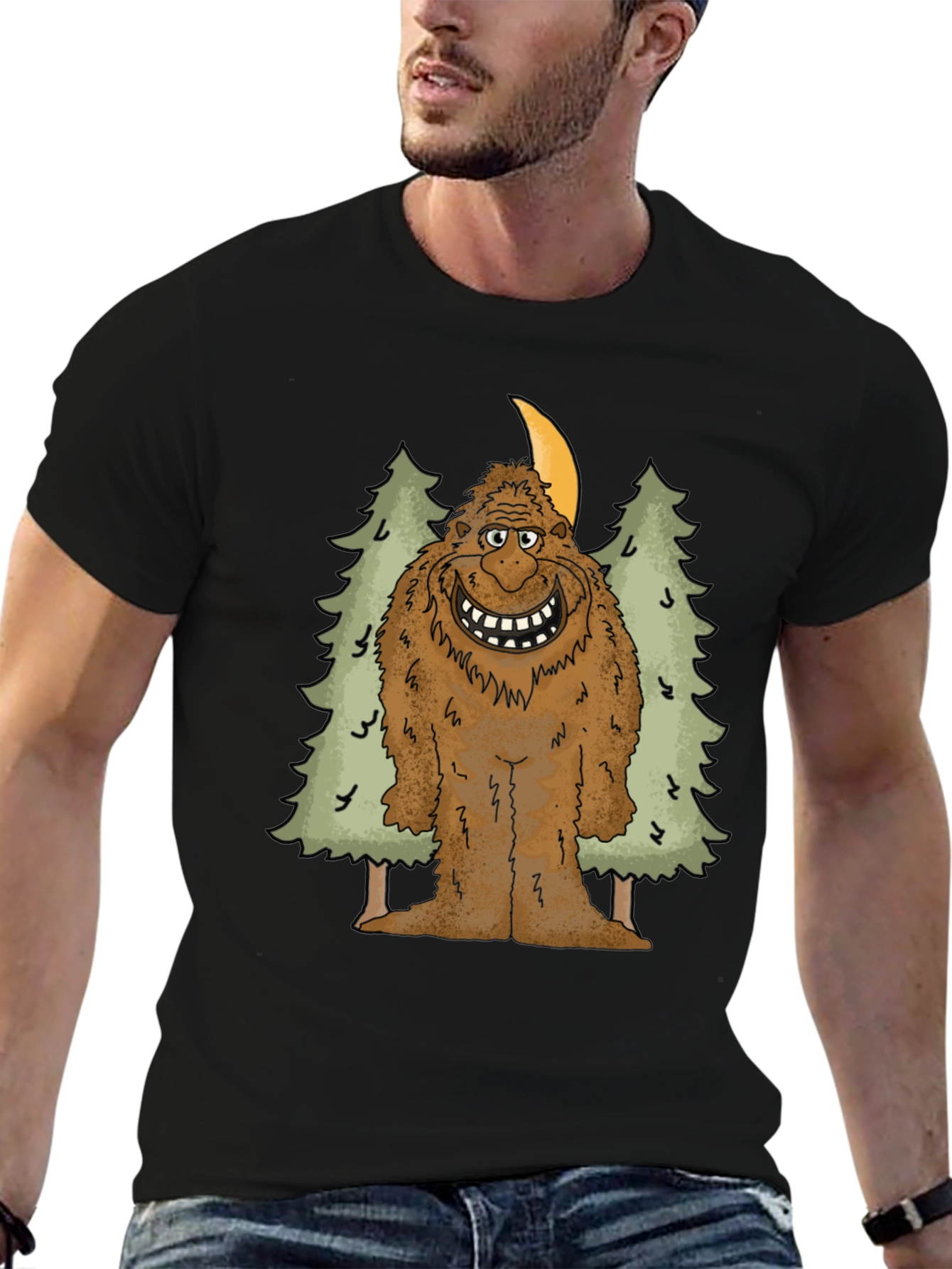 Bigfoot T-Shirt: Forest Sasquatch Graphic Tee