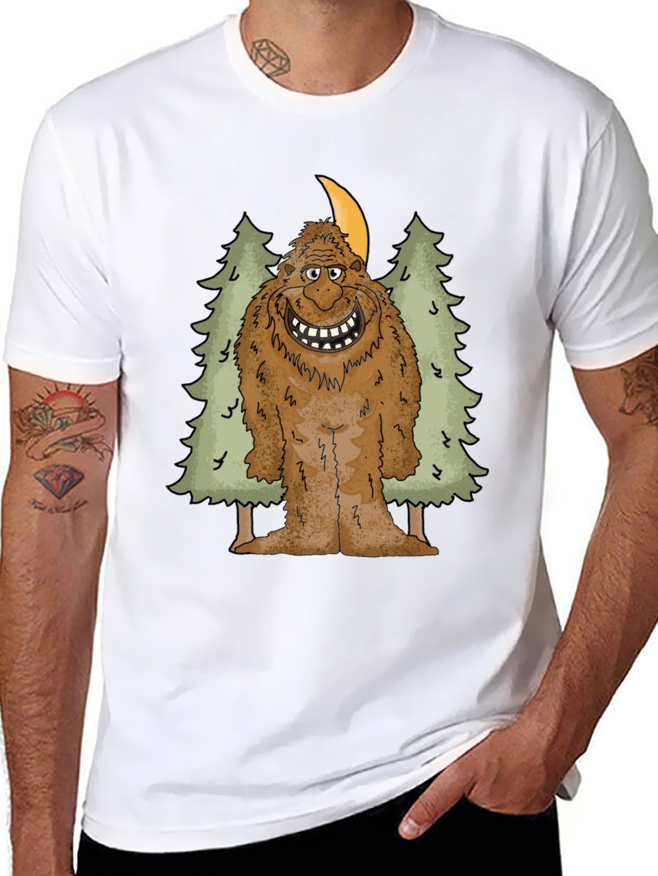 Bigfoot T-Shirt: Forest Sasquatch Graphic Tee