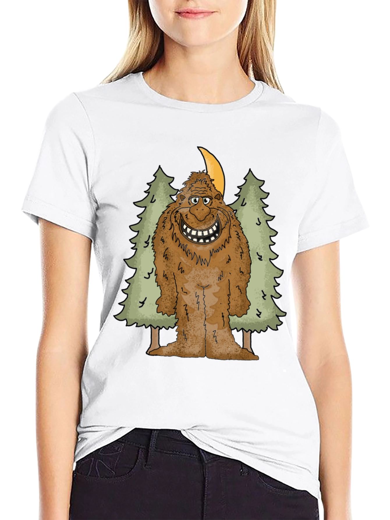Bigfoot T-Shirt: Forest Sasquatch Graphic Tee